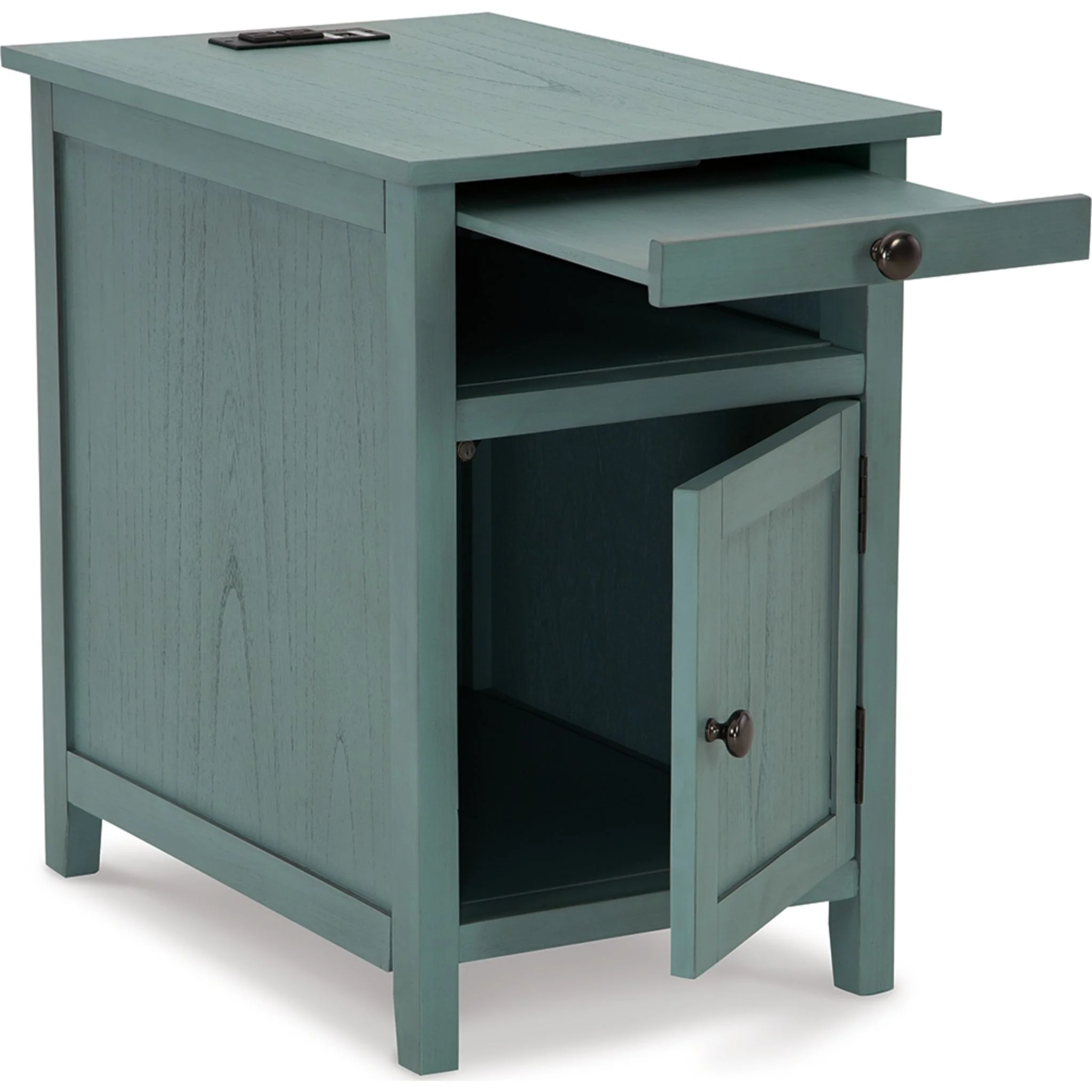 Treytown Accent Table - Teal - Image 3