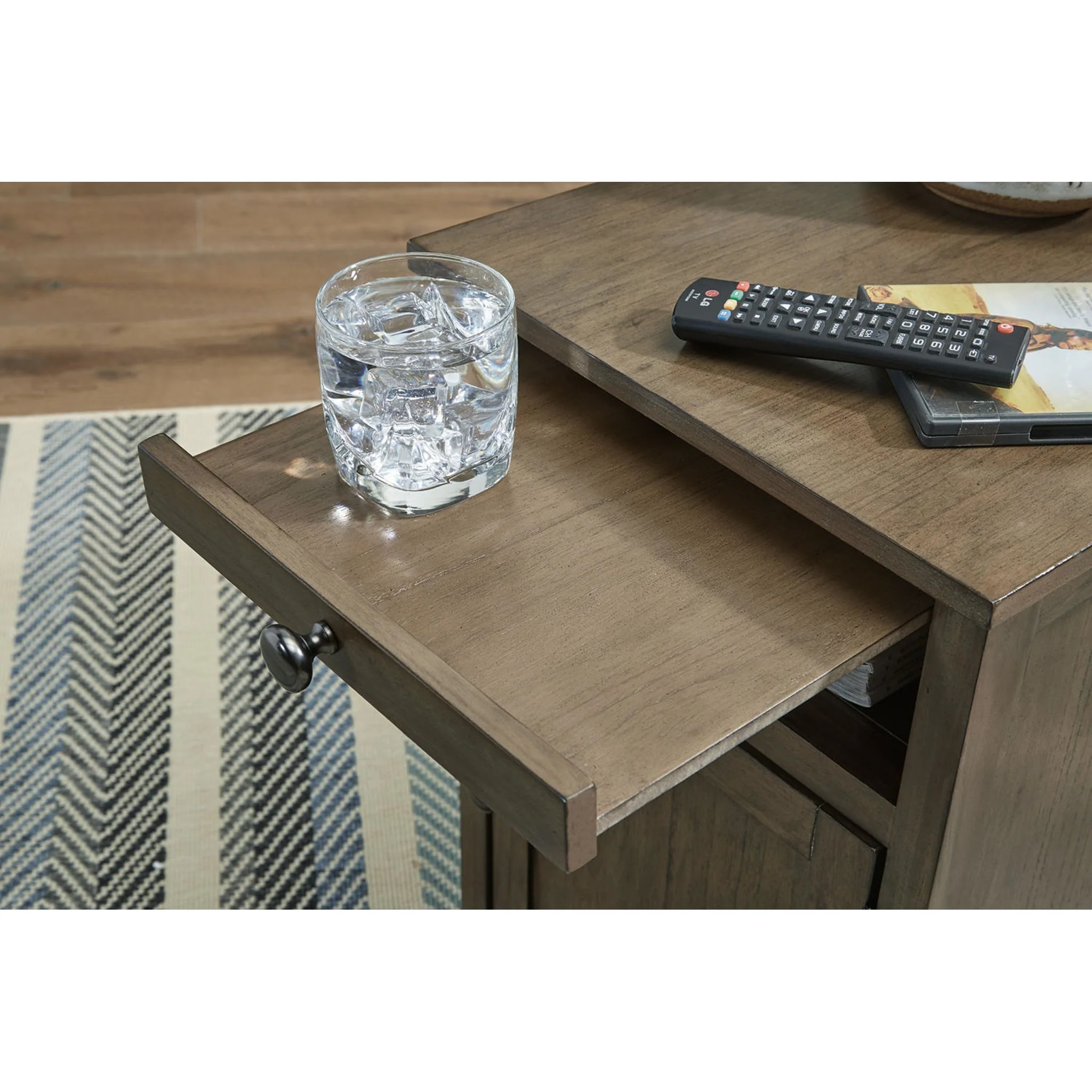 Treytown Chair Side End Table - Grayish Brown - Image 13