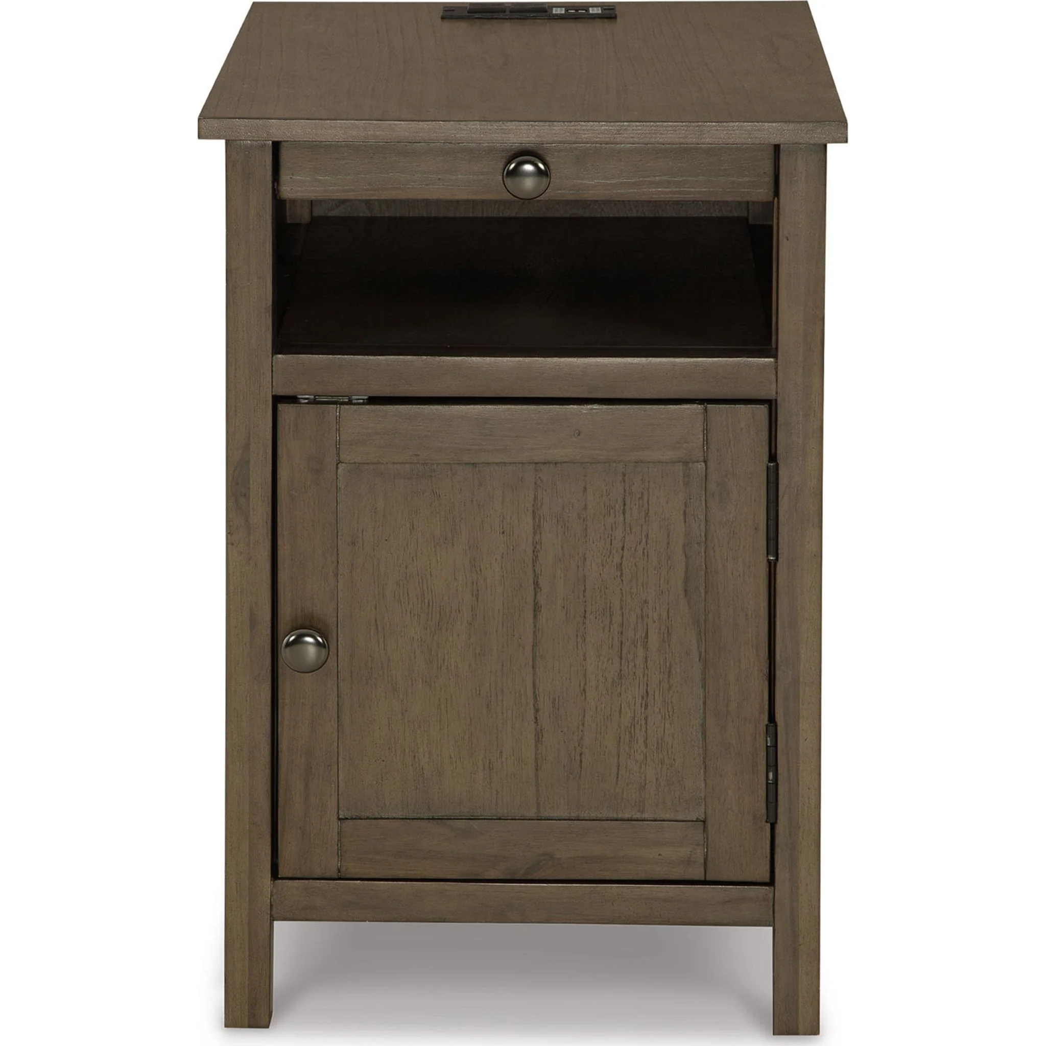 Treytown Chair Side End Table - Grayish Brown - Image 9