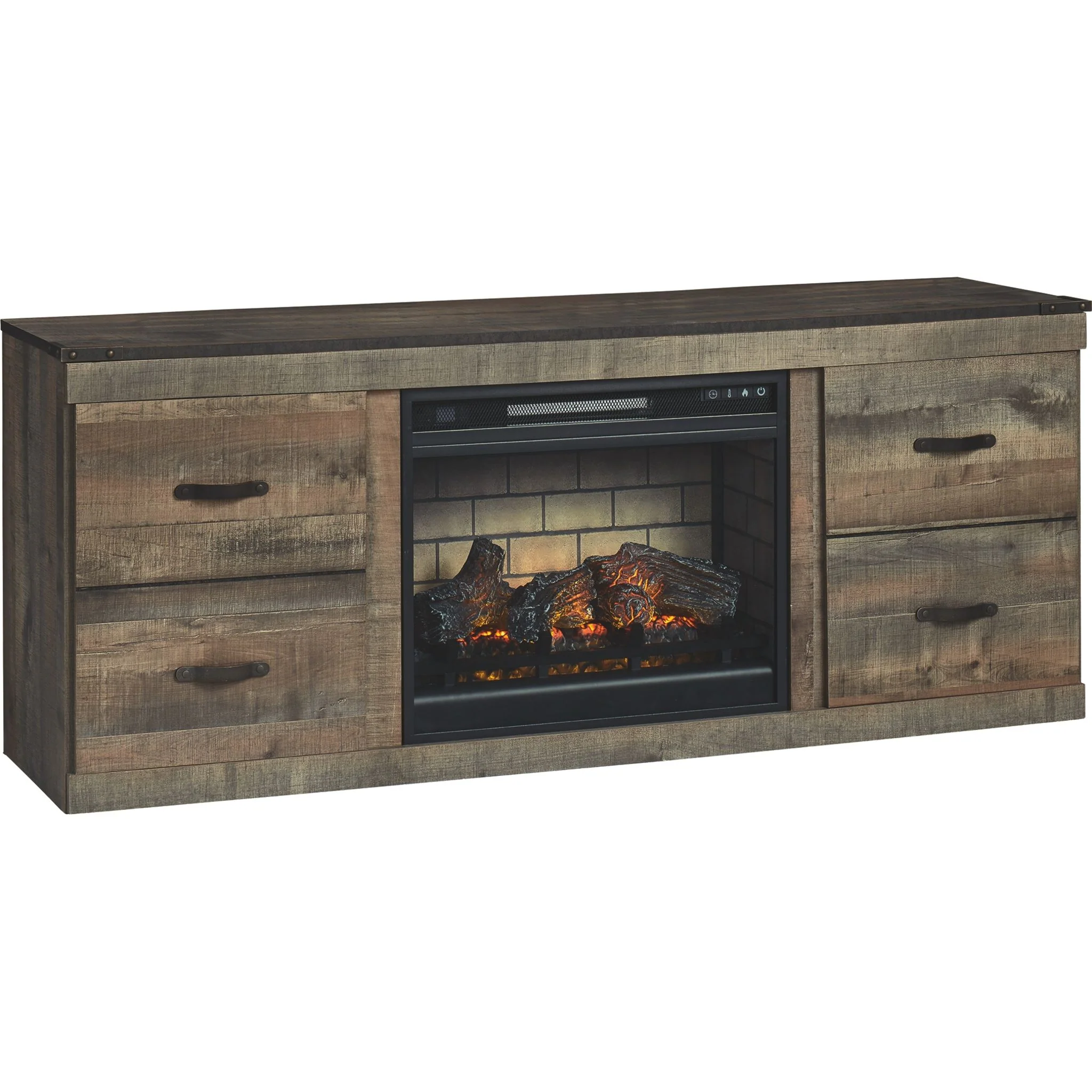 Trinell 5 Piece Entertainment Unit - Brown
