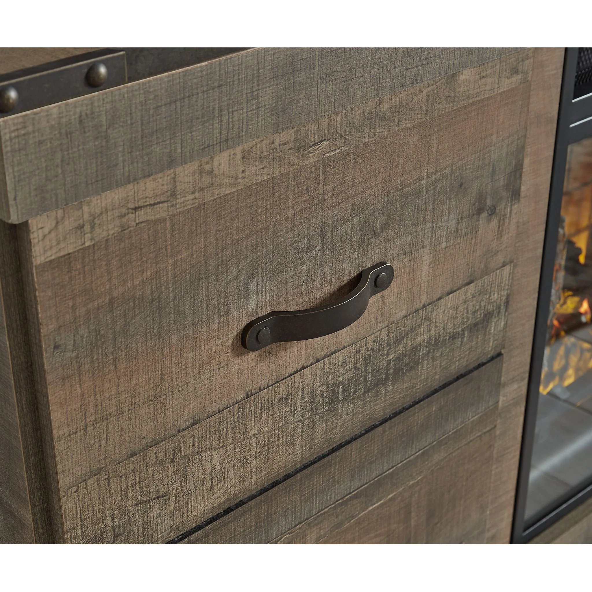 Trinell 5 Piece Entertainment Unit - Brown - Image 7