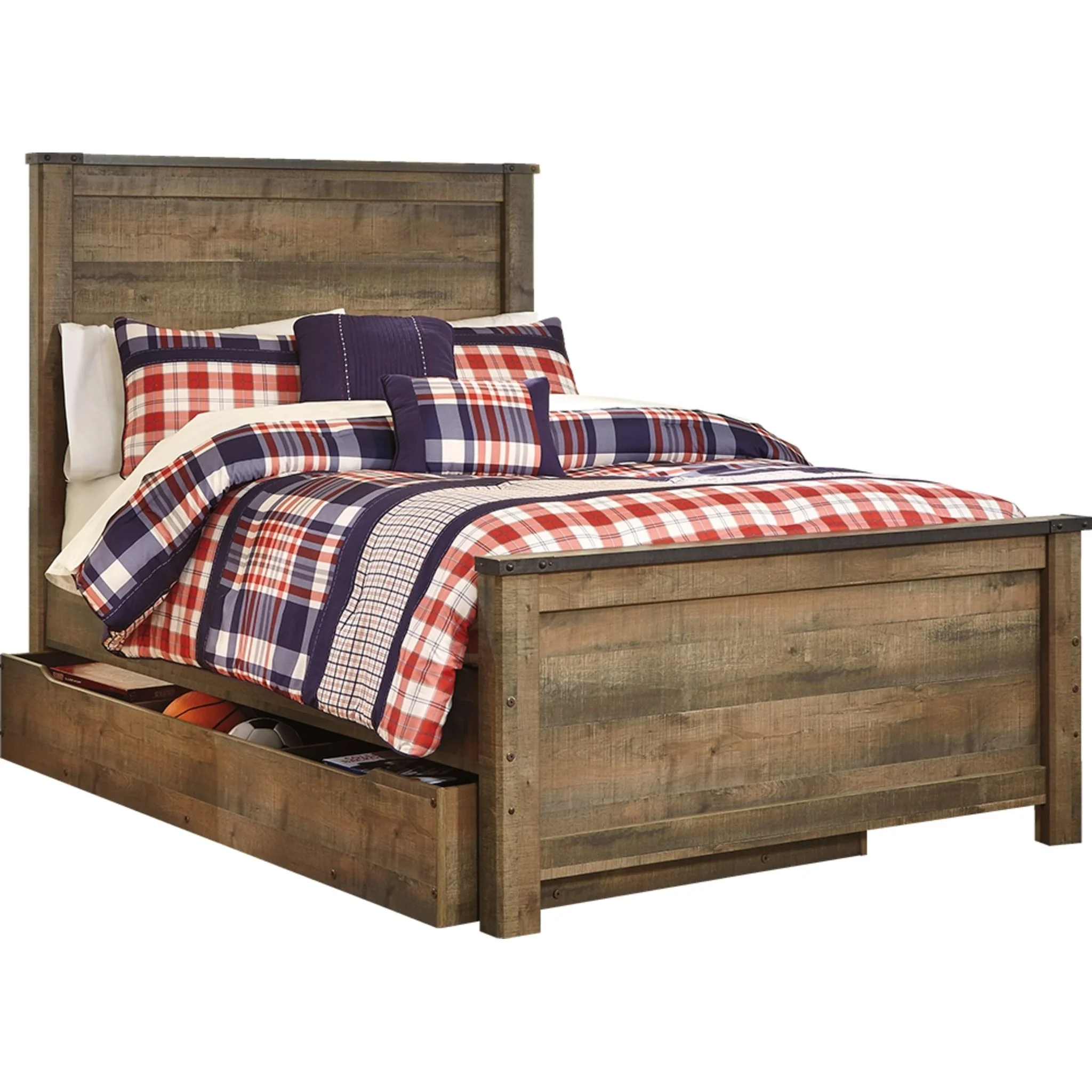 Trinell 5 Piece Full Storage Bed - Brown