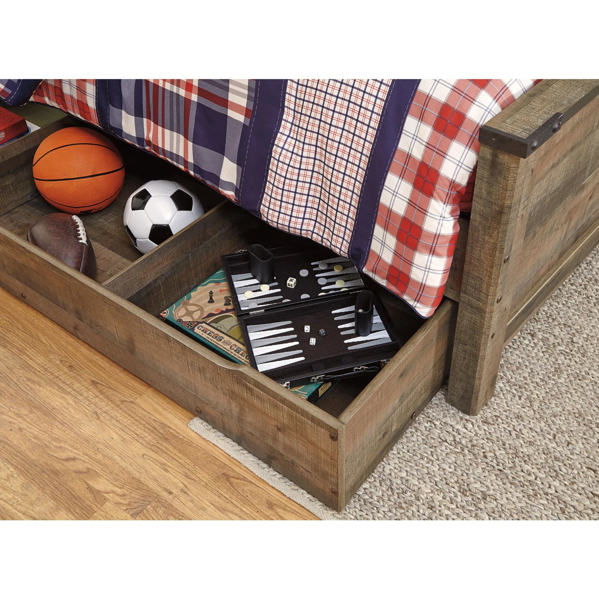 Trinell 5 Piece Full Storage Bed - Brown - Image 12