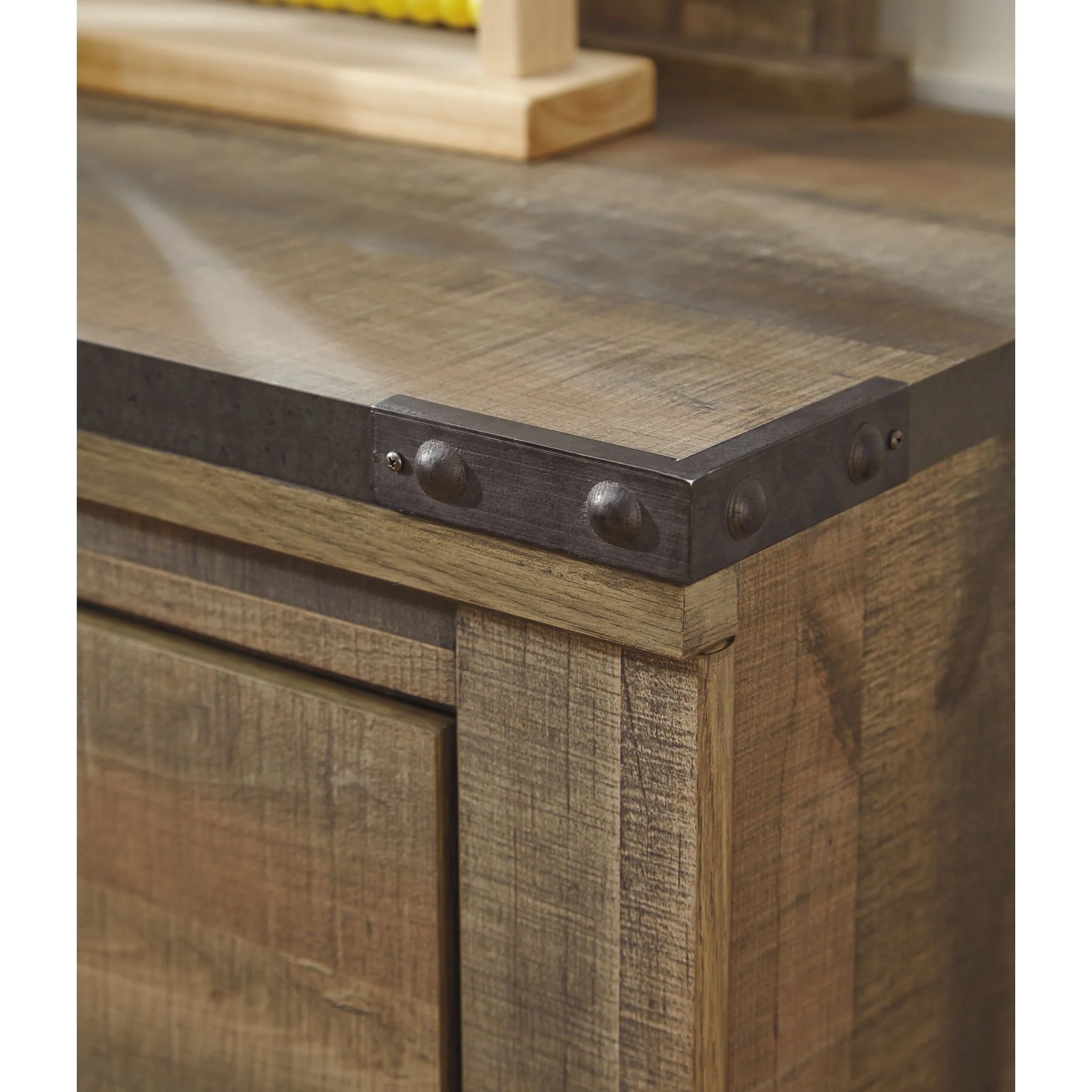 Trinell Dresser w/Fireplace - Brown - Image 8