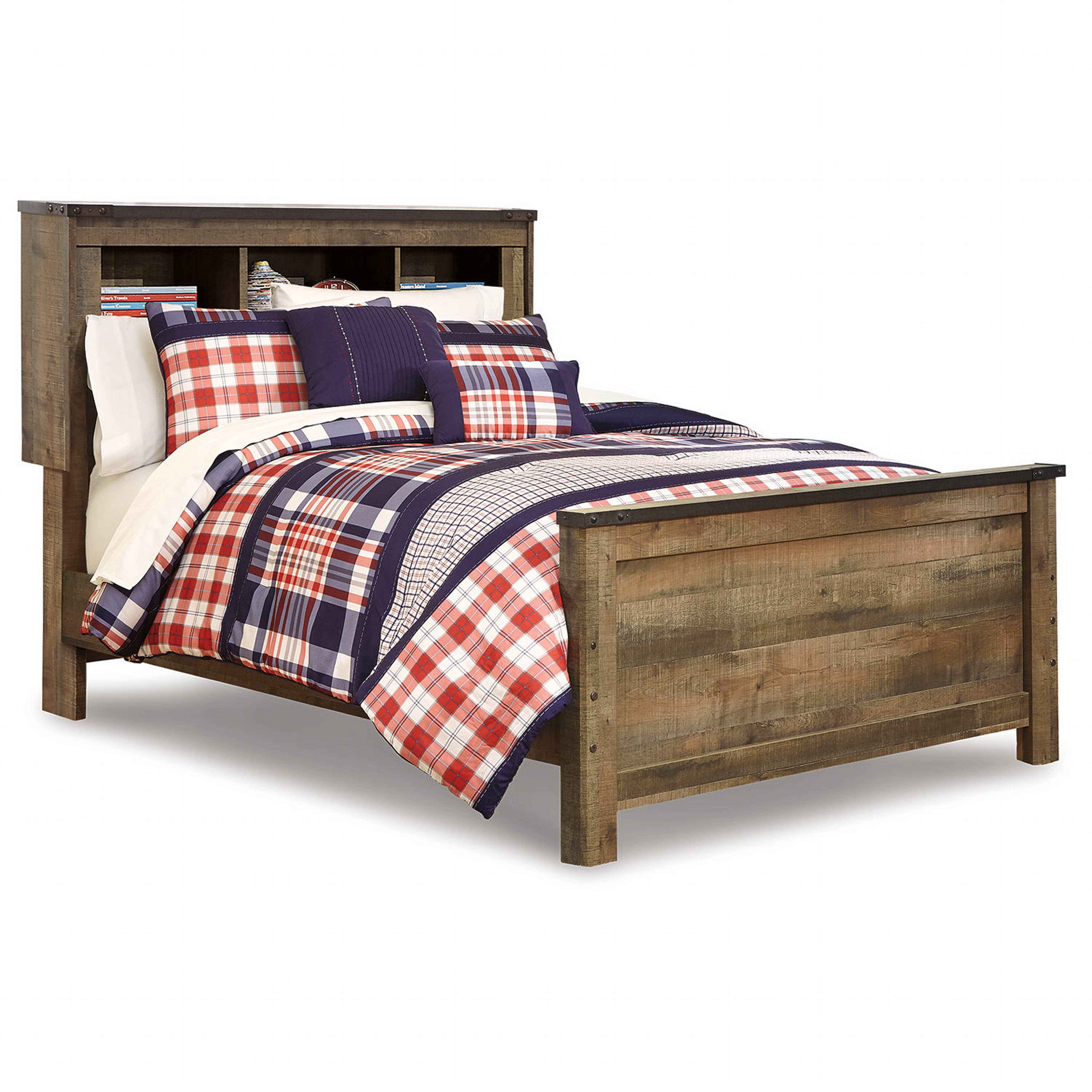 Trinell Full Bookcase Bed - Brown