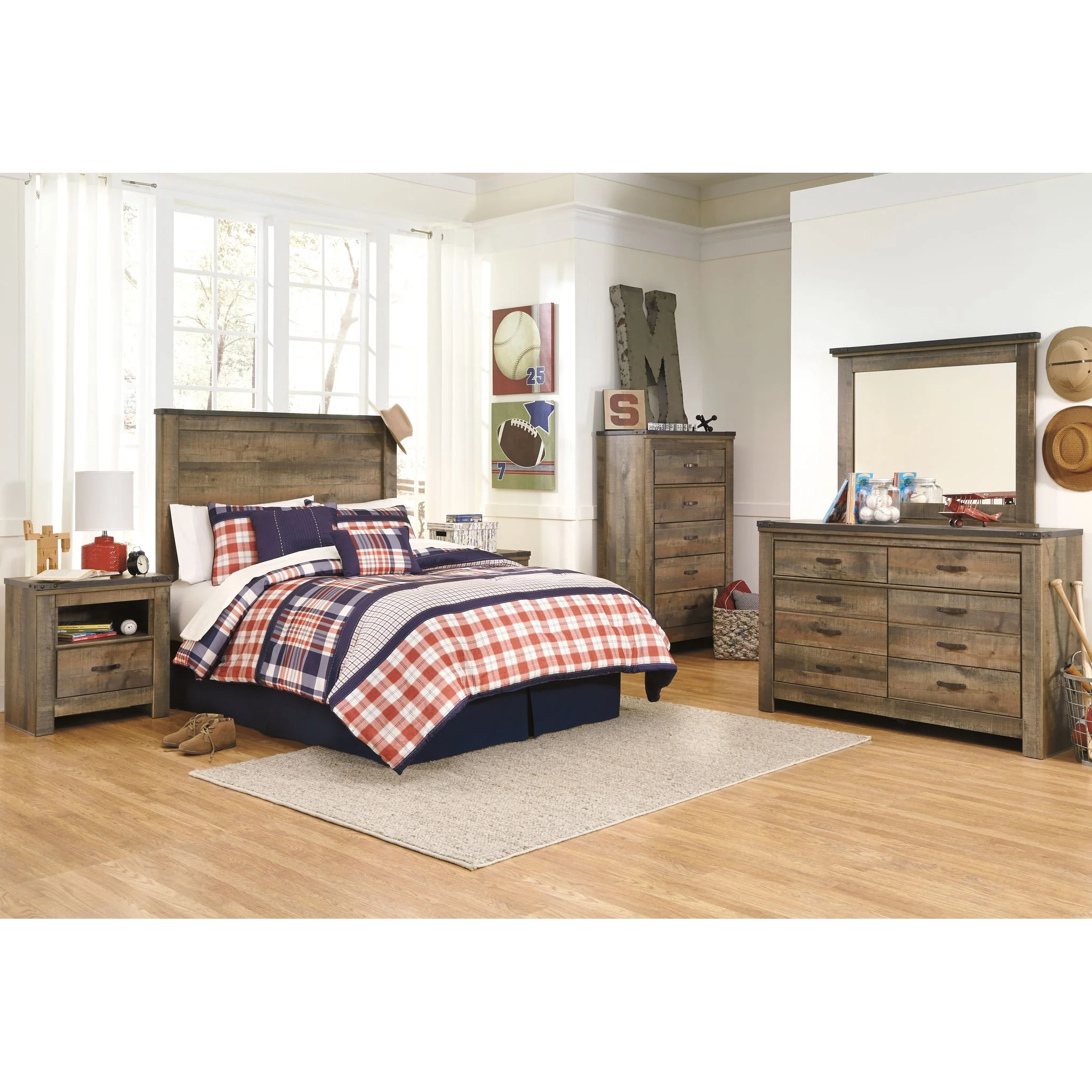 Trinell Full Panel Headboard - Image 4