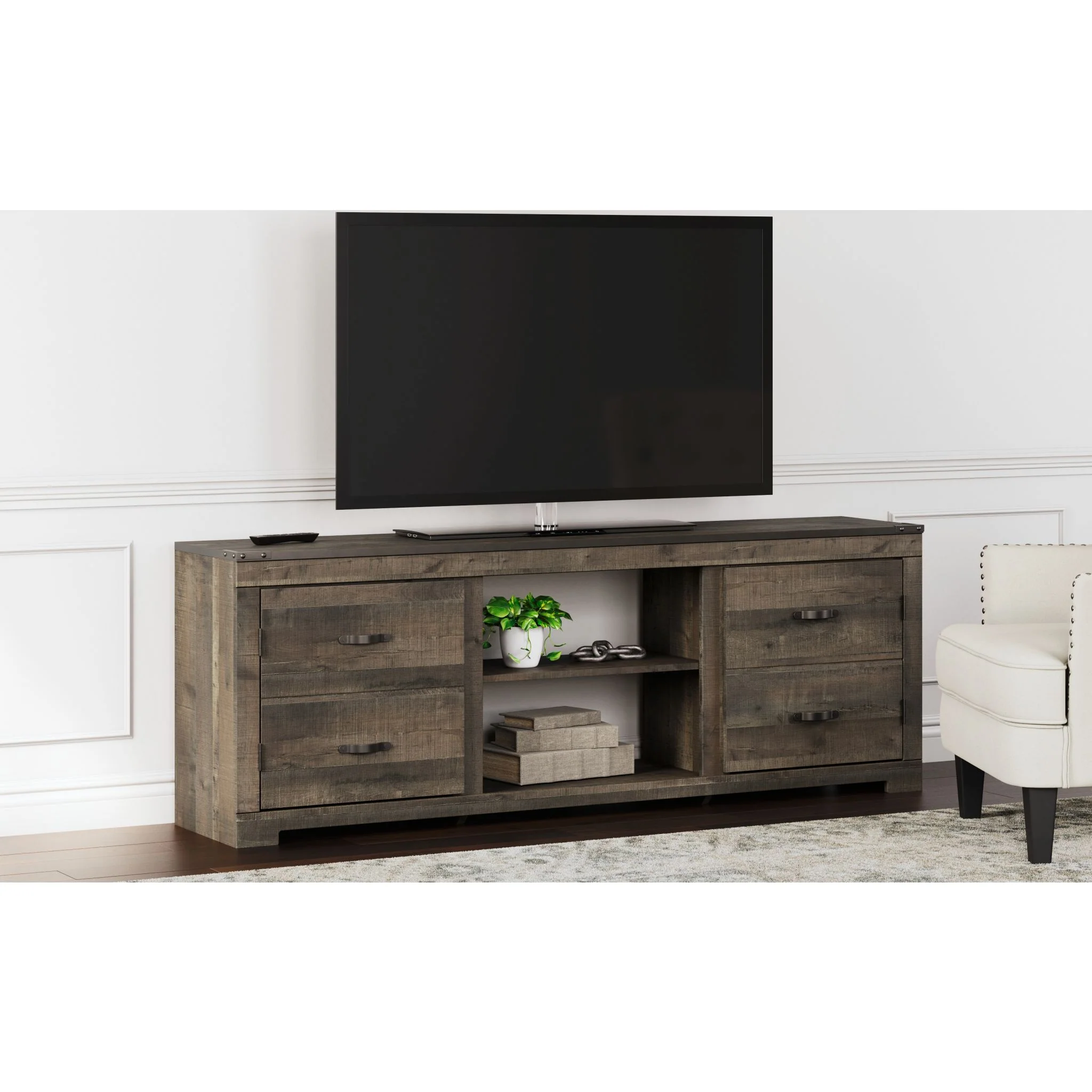 Trinell TV Stand - Brown - Image 2