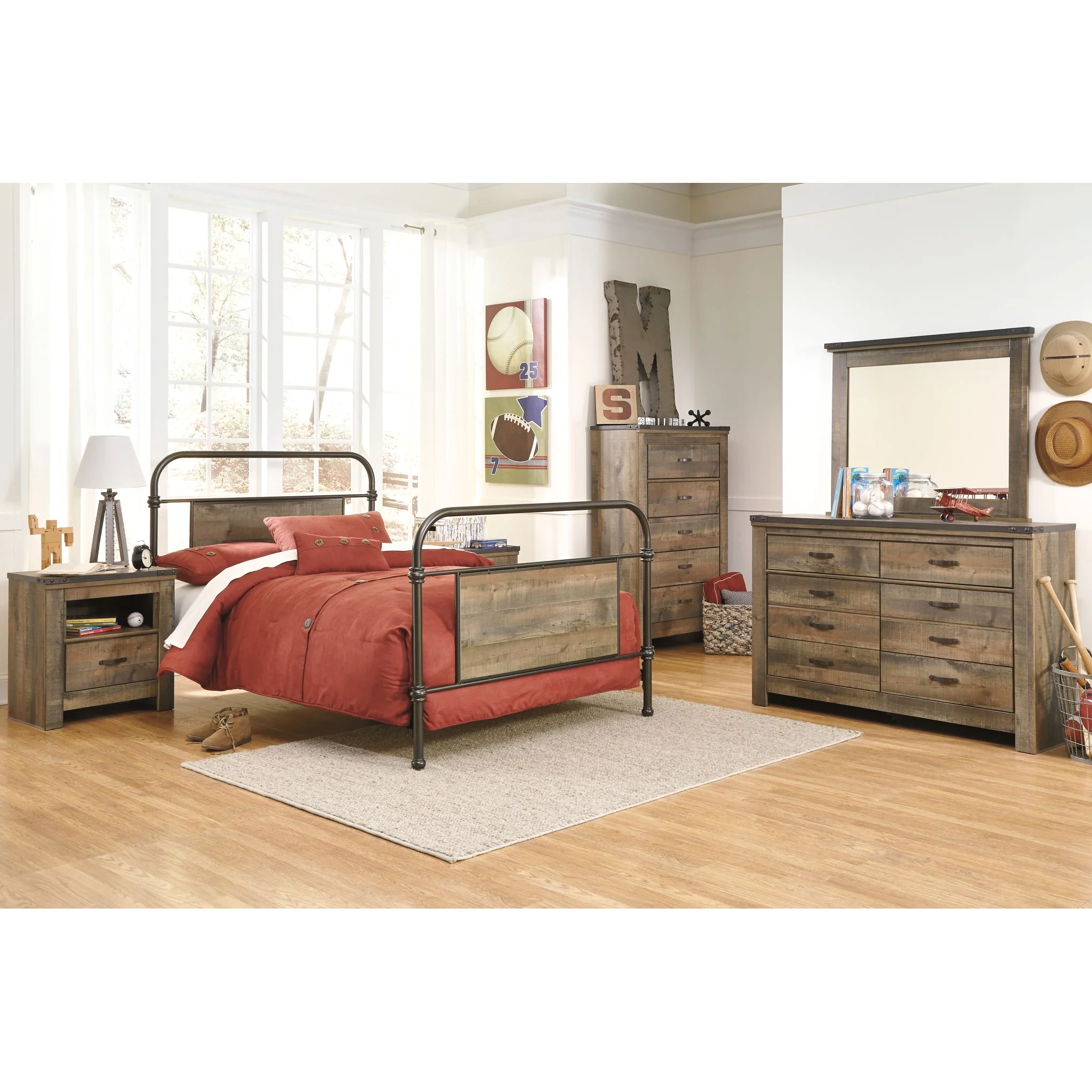 Trinell Nightstand - Rustic - Image 7
