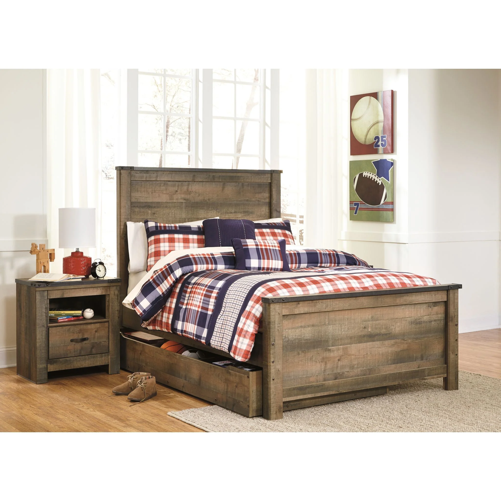 Trinell Nightstand - Rustic - Image 8