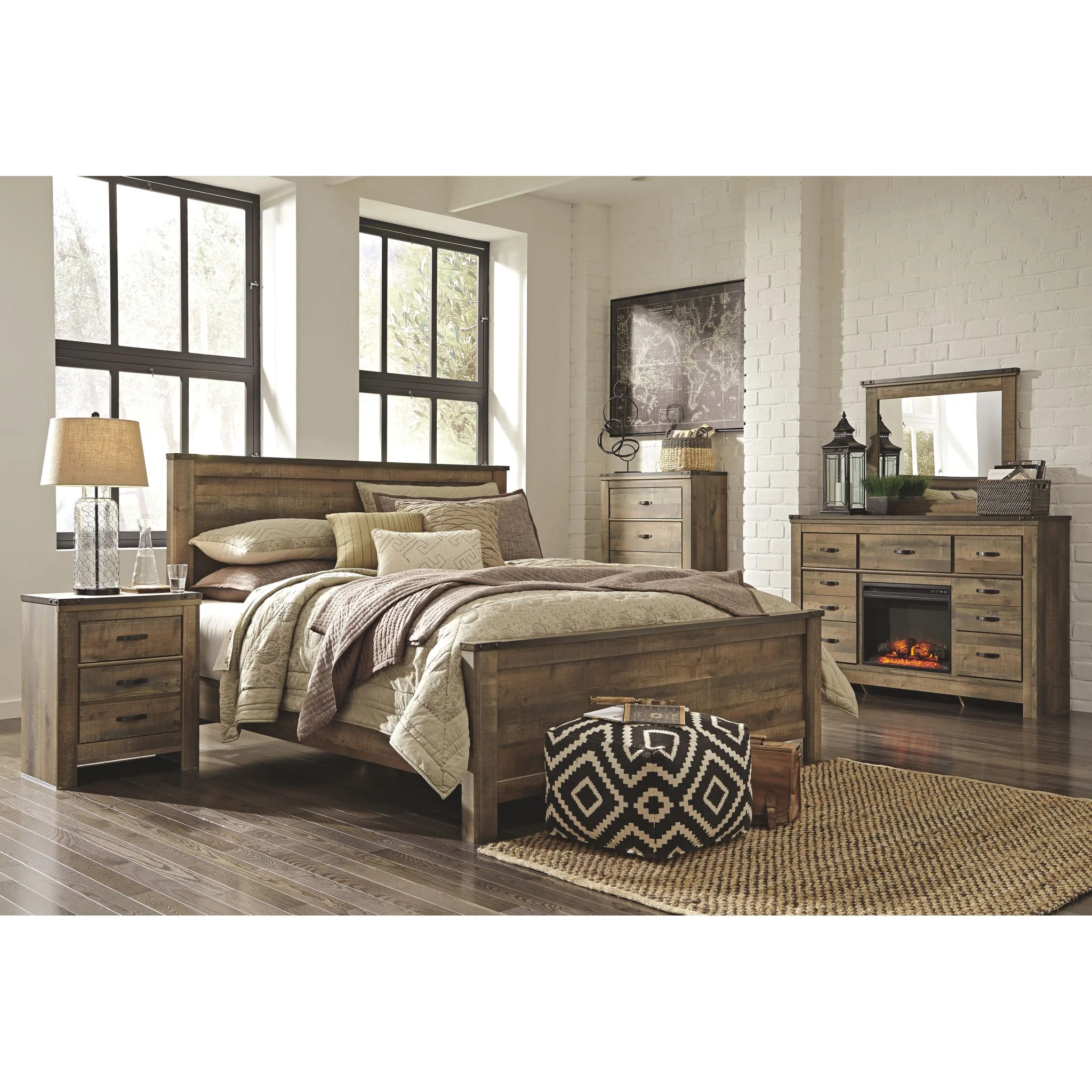 Trinell Panel Bed - Brown - Image 26