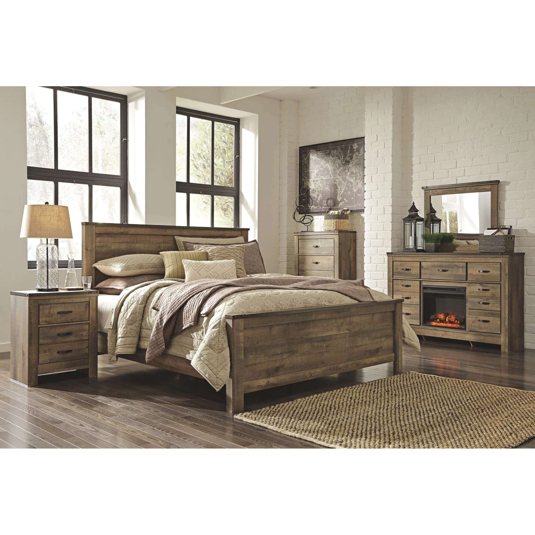 Trinell Panel Bed - Brown - Image 27