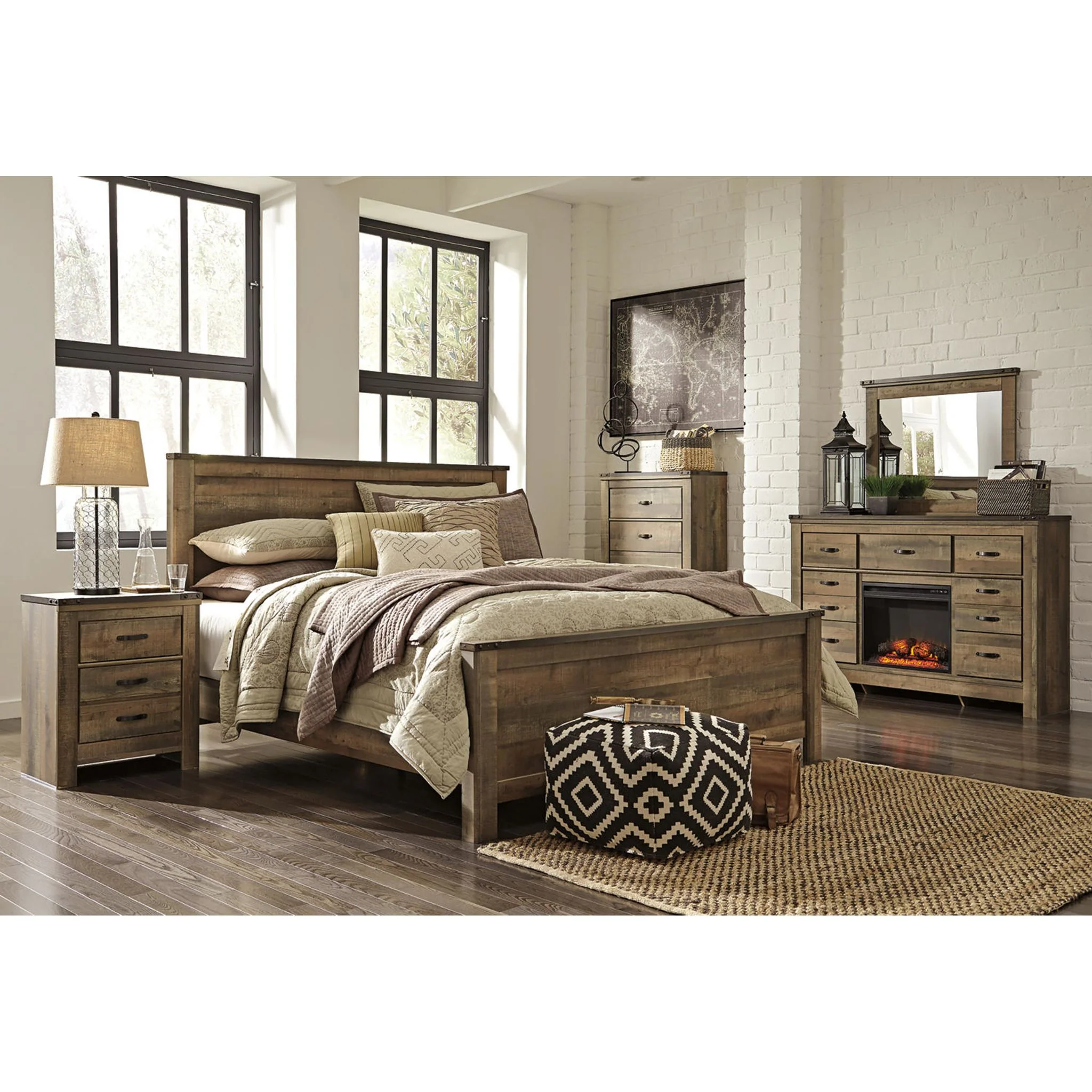 Trinell Panel Bed - Brown - Image 30