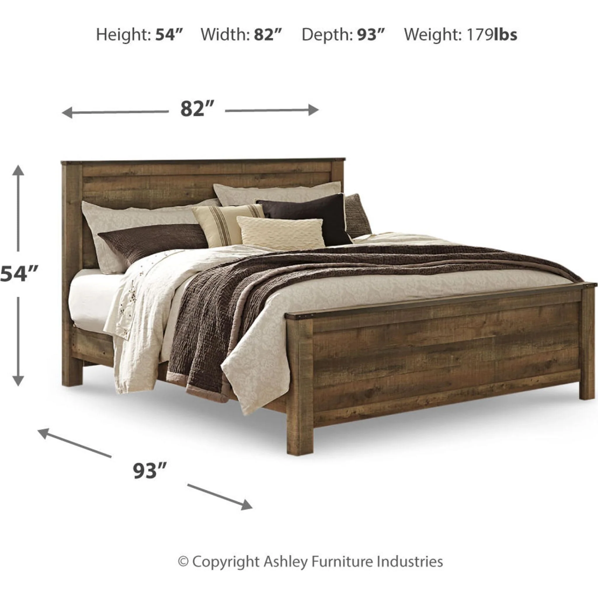 Trinell Panel Bed - Brown - Image 33
