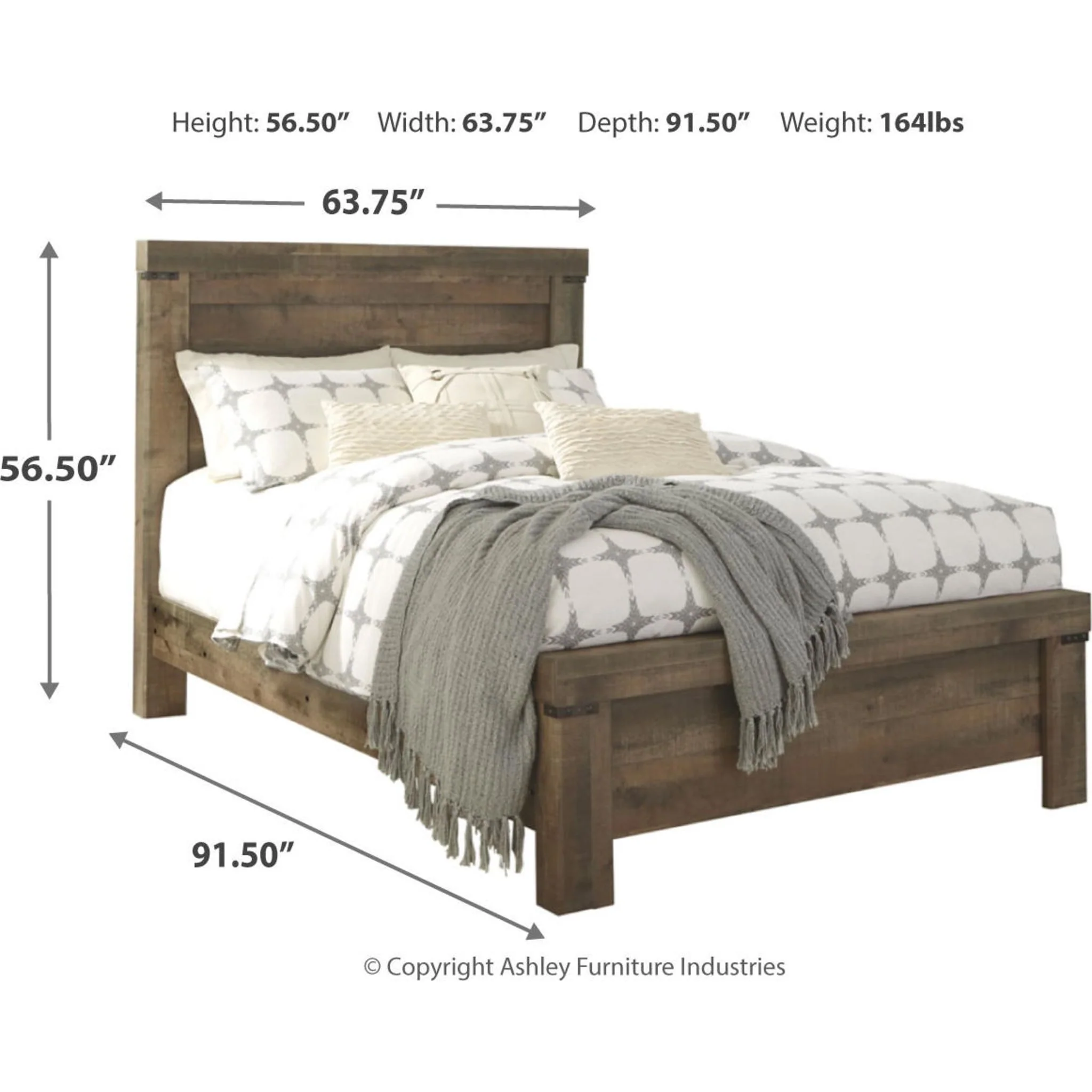 Trinell Queen Panel Bed - Brown - Image 3