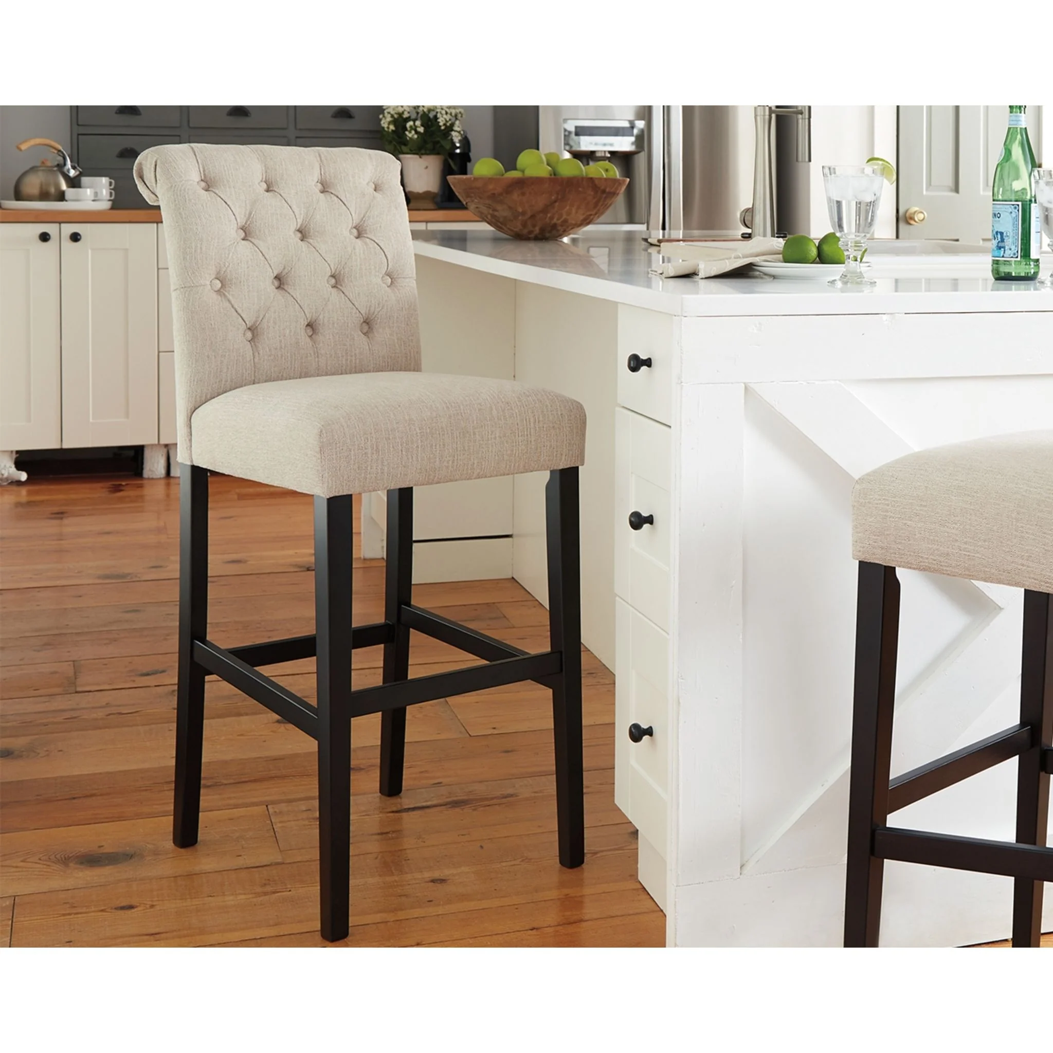 Tripton Bar Stool - Linen - (D530-130) - Image 2