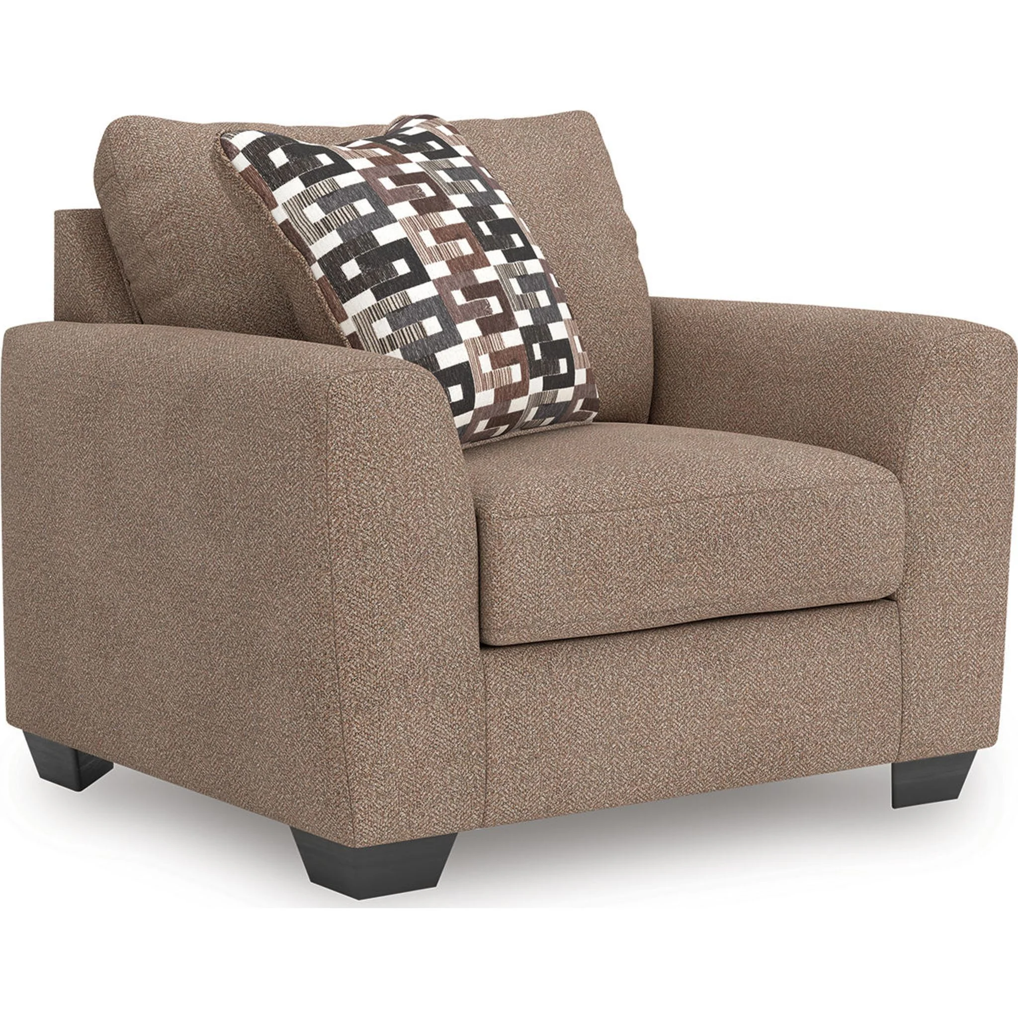 Triston-Peaks Oversized Chair - Suede