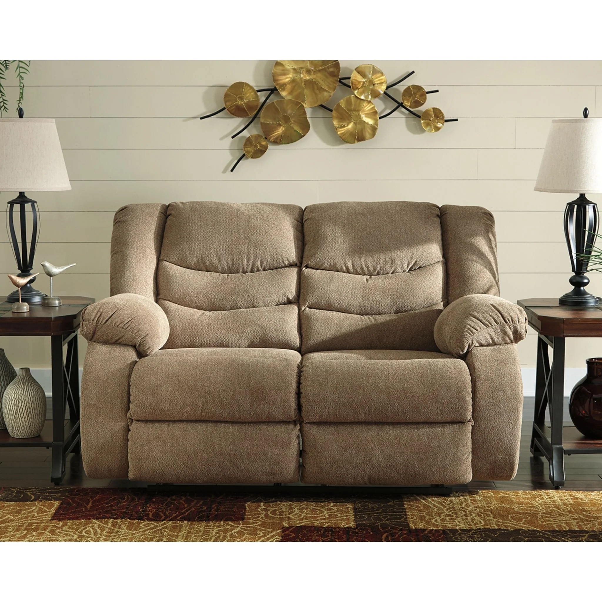 Tulen Reclining Loveseat - Mocha - Image 2