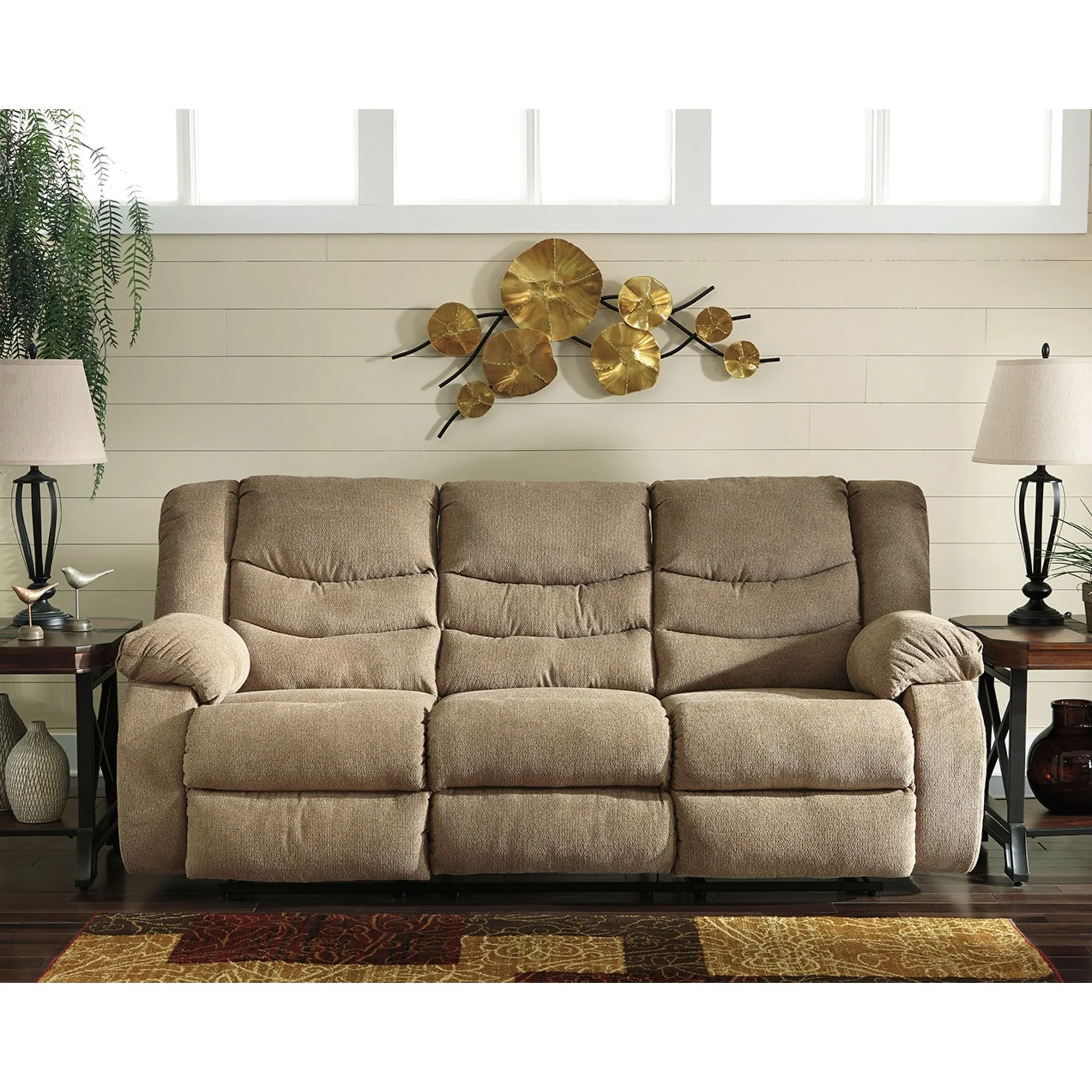 Tulen Reclining Sofa - Mocha - Image 2