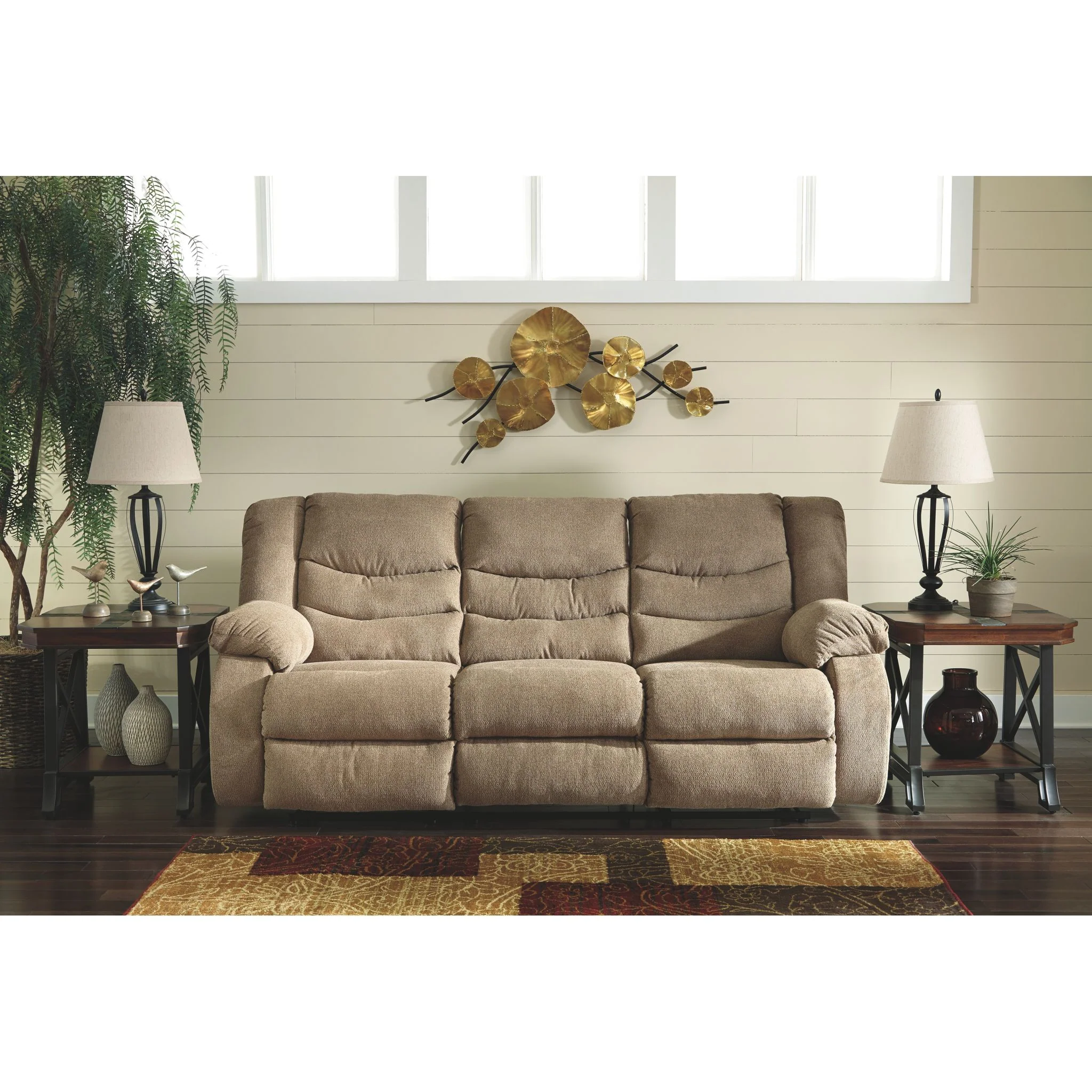 Tulen Reclining Sofa - Mocha - Image 3