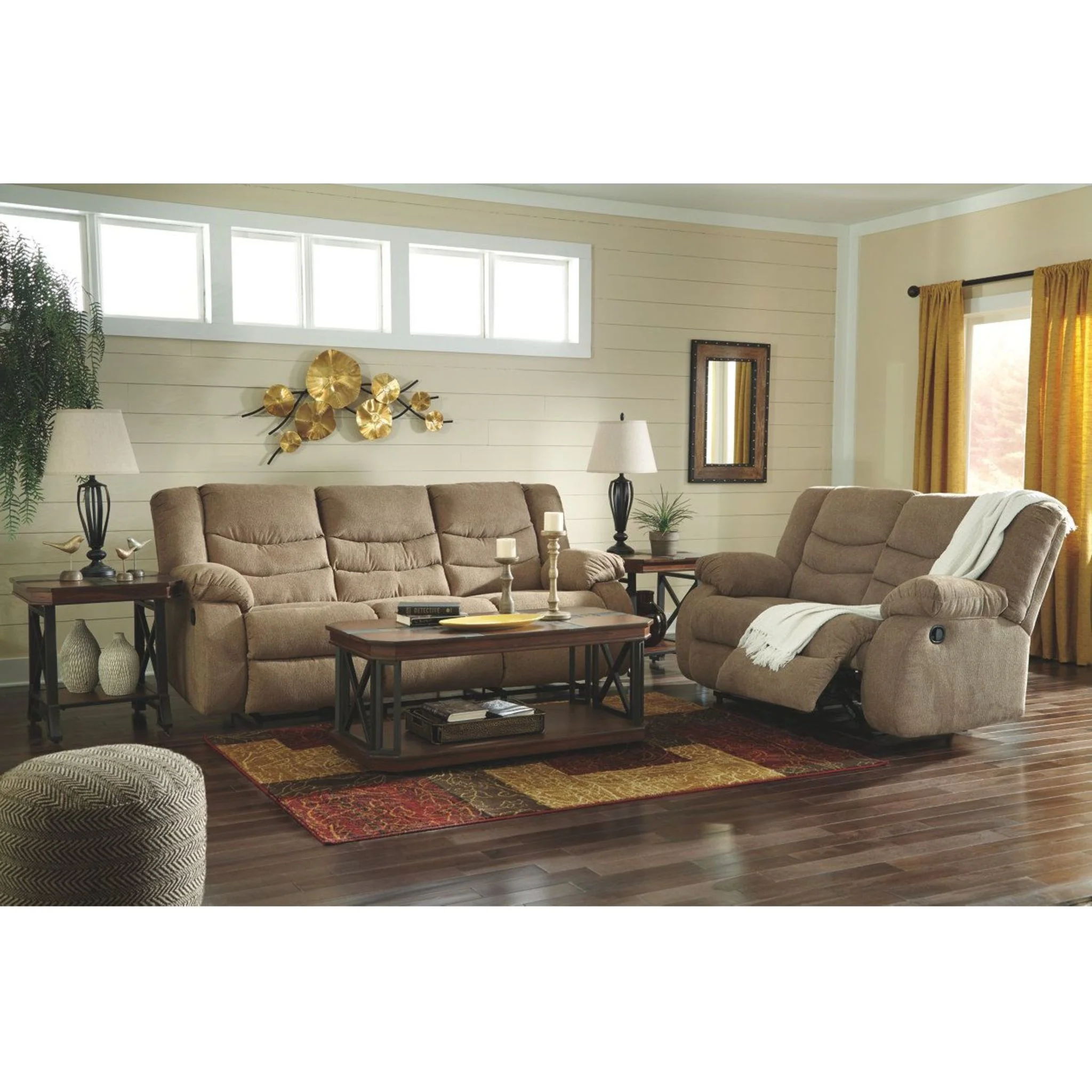 Tulen Reclining Sofa - Mocha - Image 4