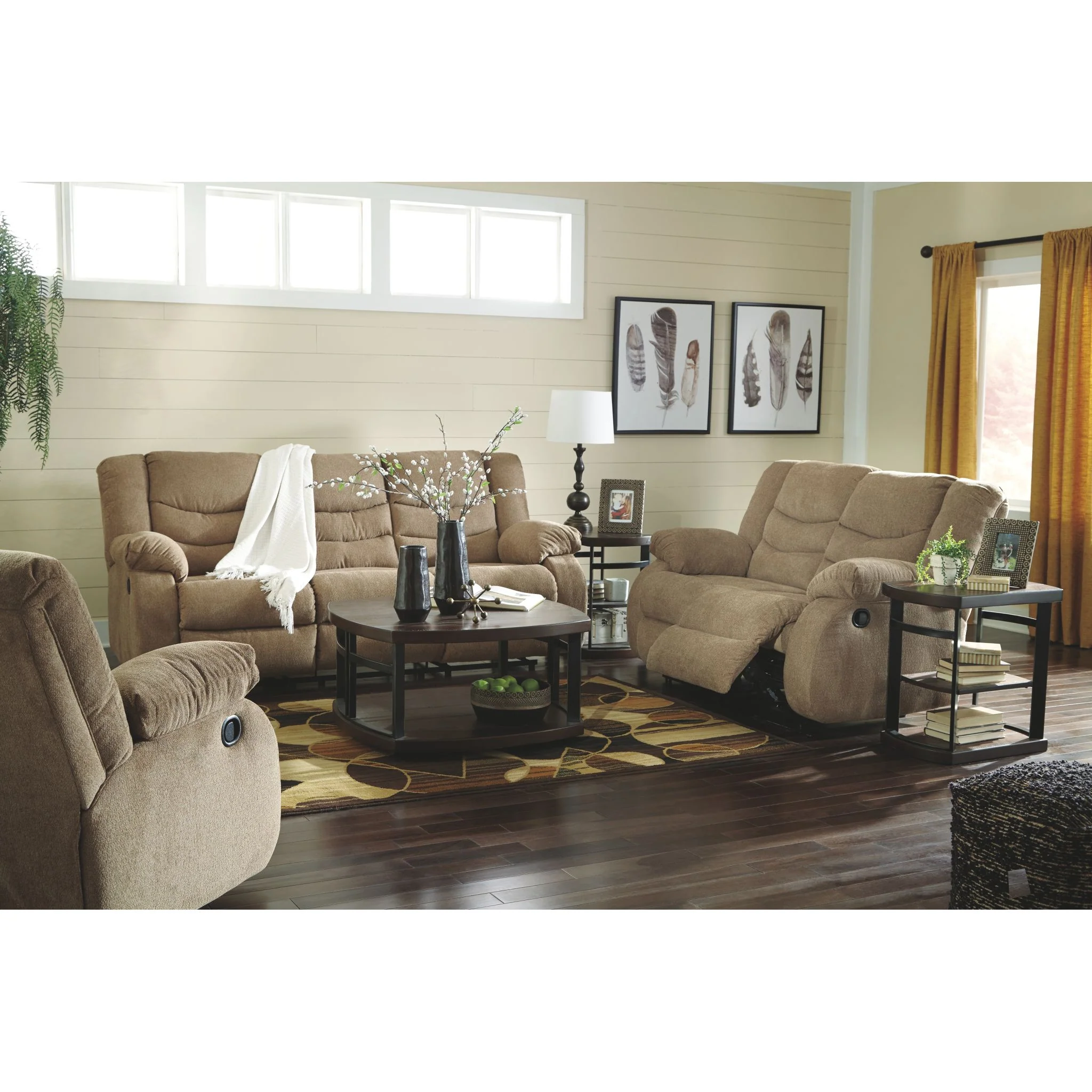 Tulen Reclining Sofa - Mocha - Image 8
