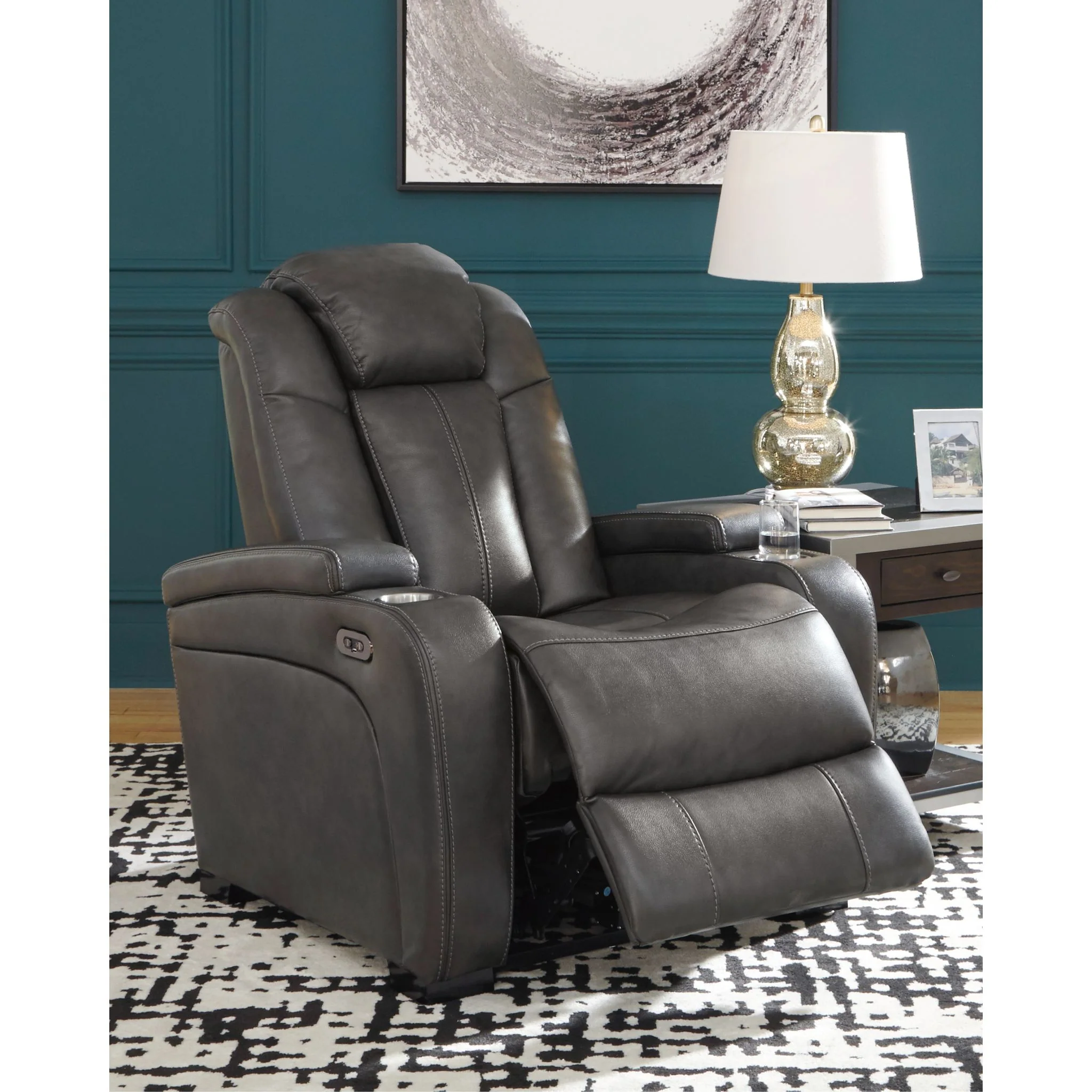 Turbulance Power Recliner - Quarry - Image 2