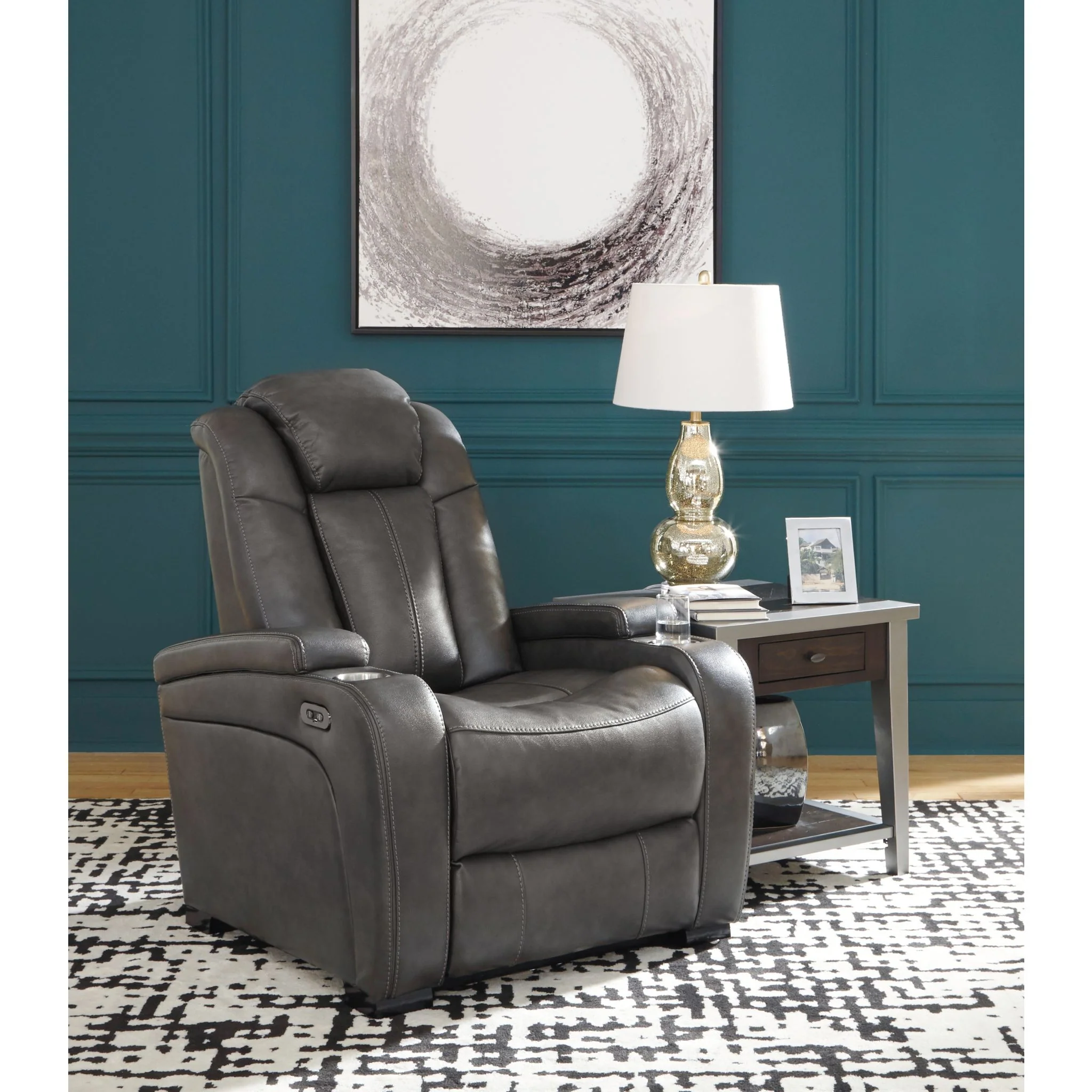 Turbulance Power Recliner - Quarry - Image 3