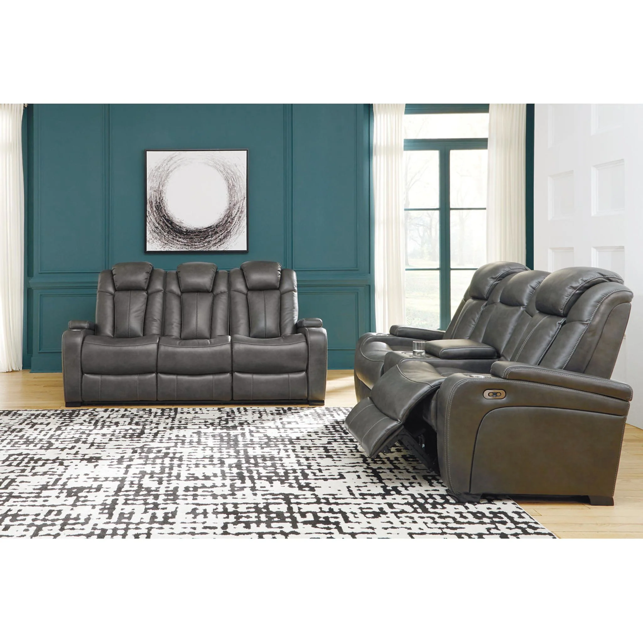 Turbulance Power Reclining Sofa - Quarry - Image 10