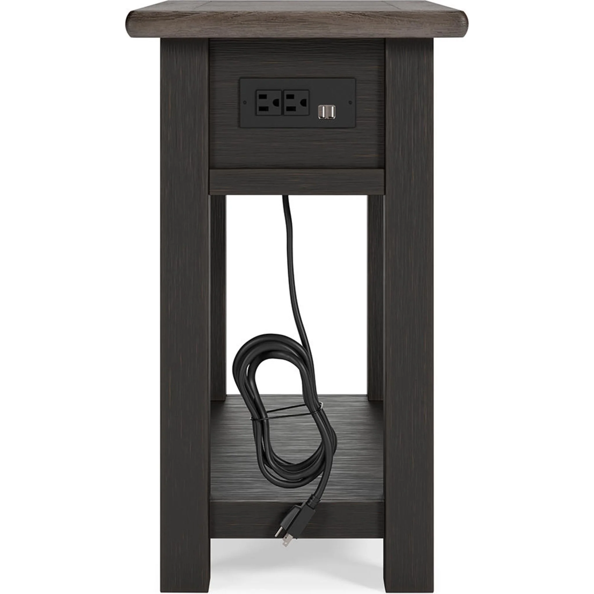 Tyler Creek Chair Side End Table - Grayish Brown/Black - Image 15