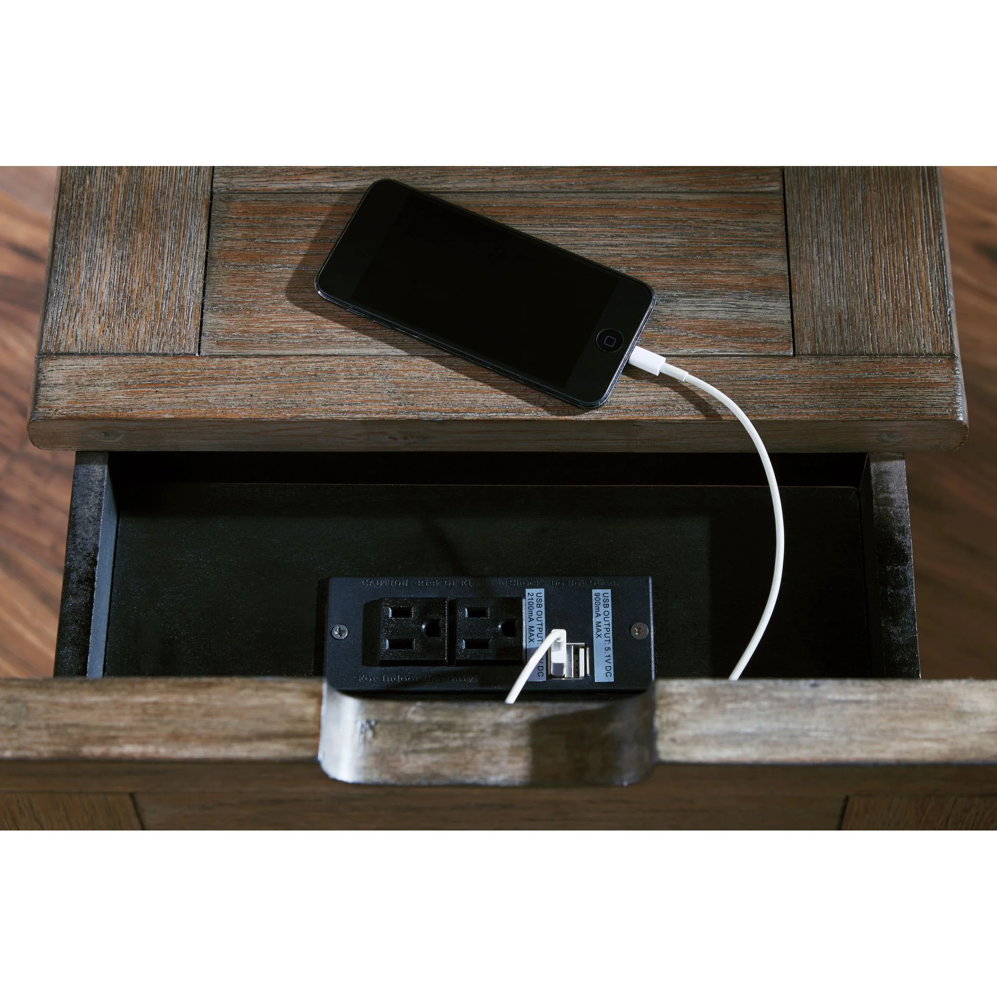 Tyler Creek Chair Side End Table - Grayish Brown/Black - Image 12
