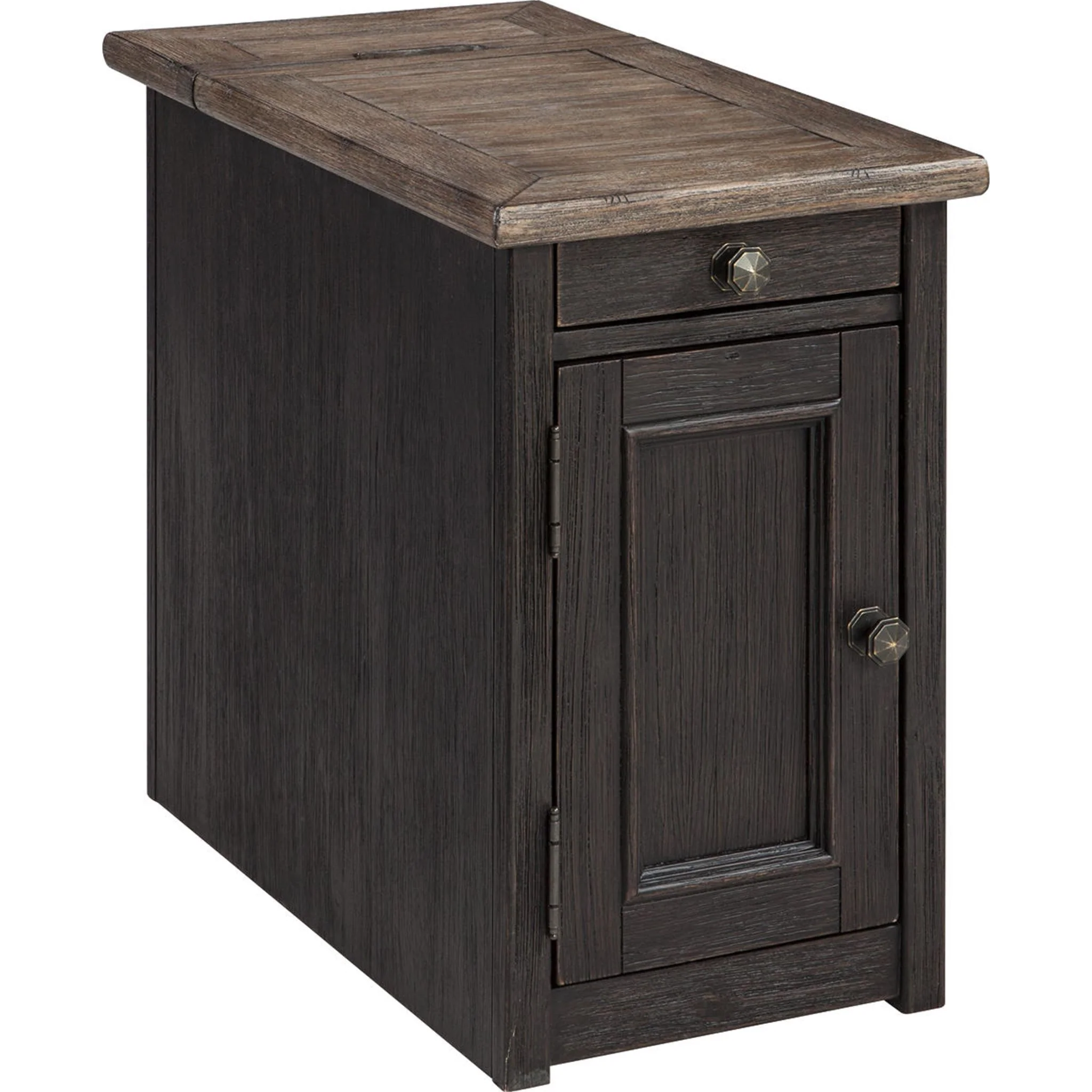 Tyler Creek Chair Side End Table - Grayish Brown/Black - Image 19