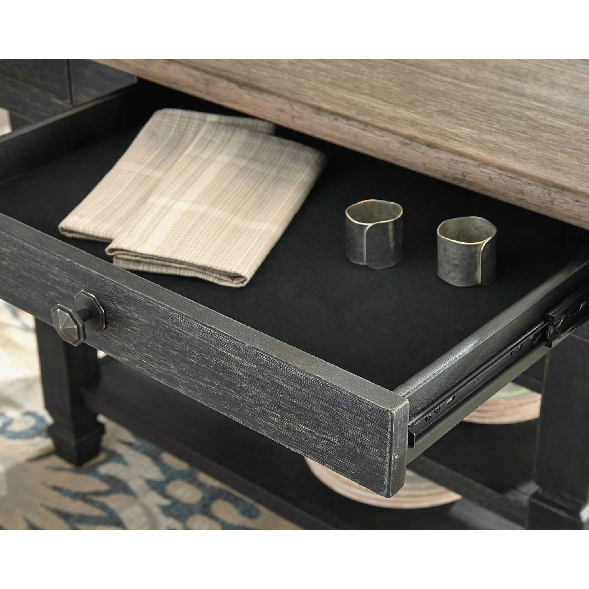 Tyler Creek Counter Height Table - Black/Grey - (D736-32) - Image 17