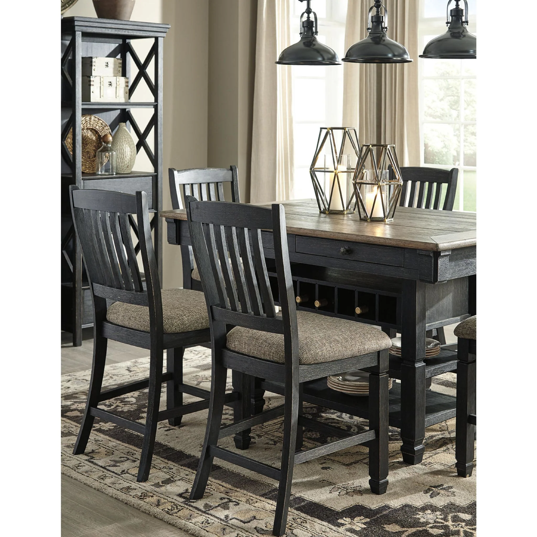 Tyler Creek Counter Height Table - Black/Grey - (D736-32) - Image 19