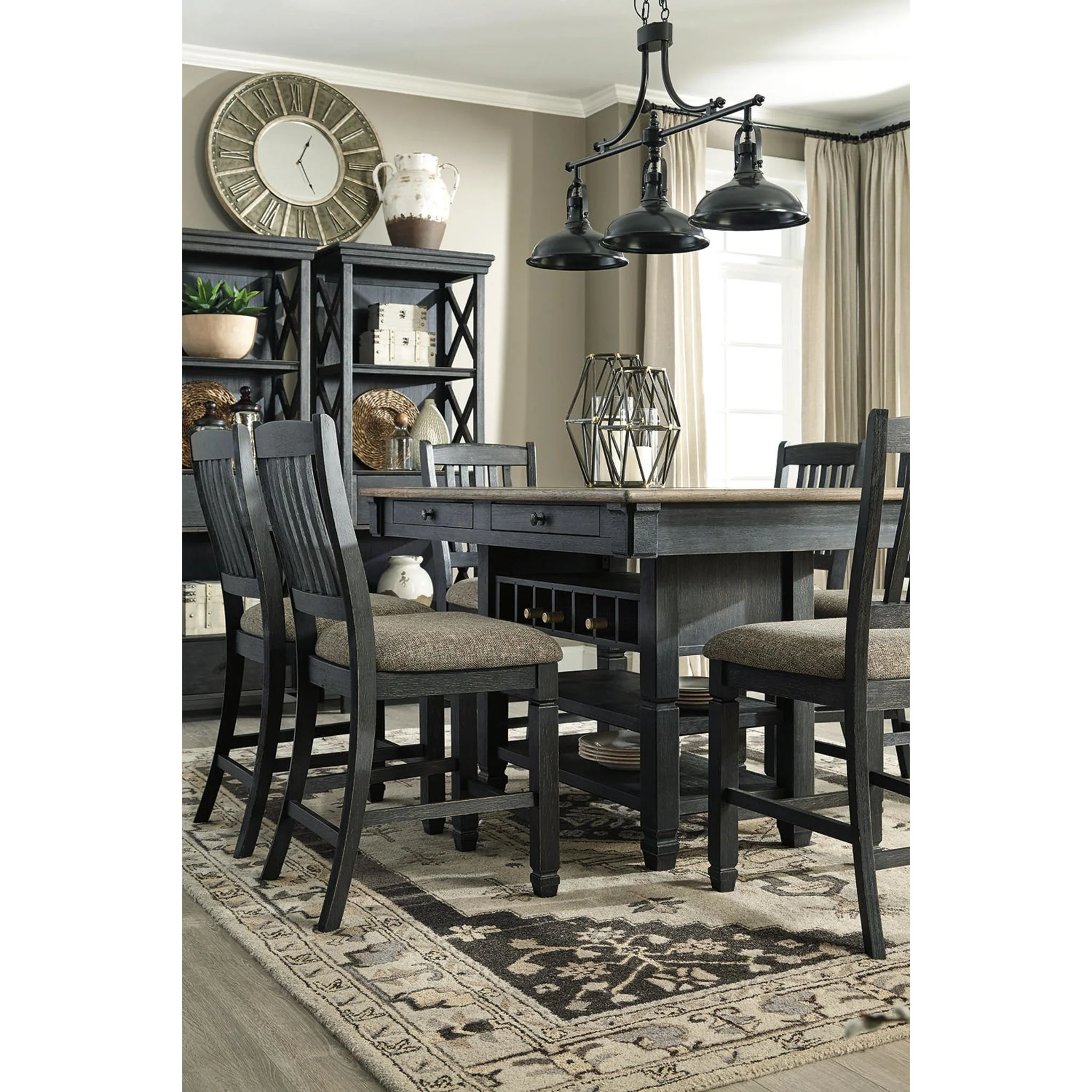 Tyler Creek Counter Height Table - Black/Grey - (D736-32) - Image 20