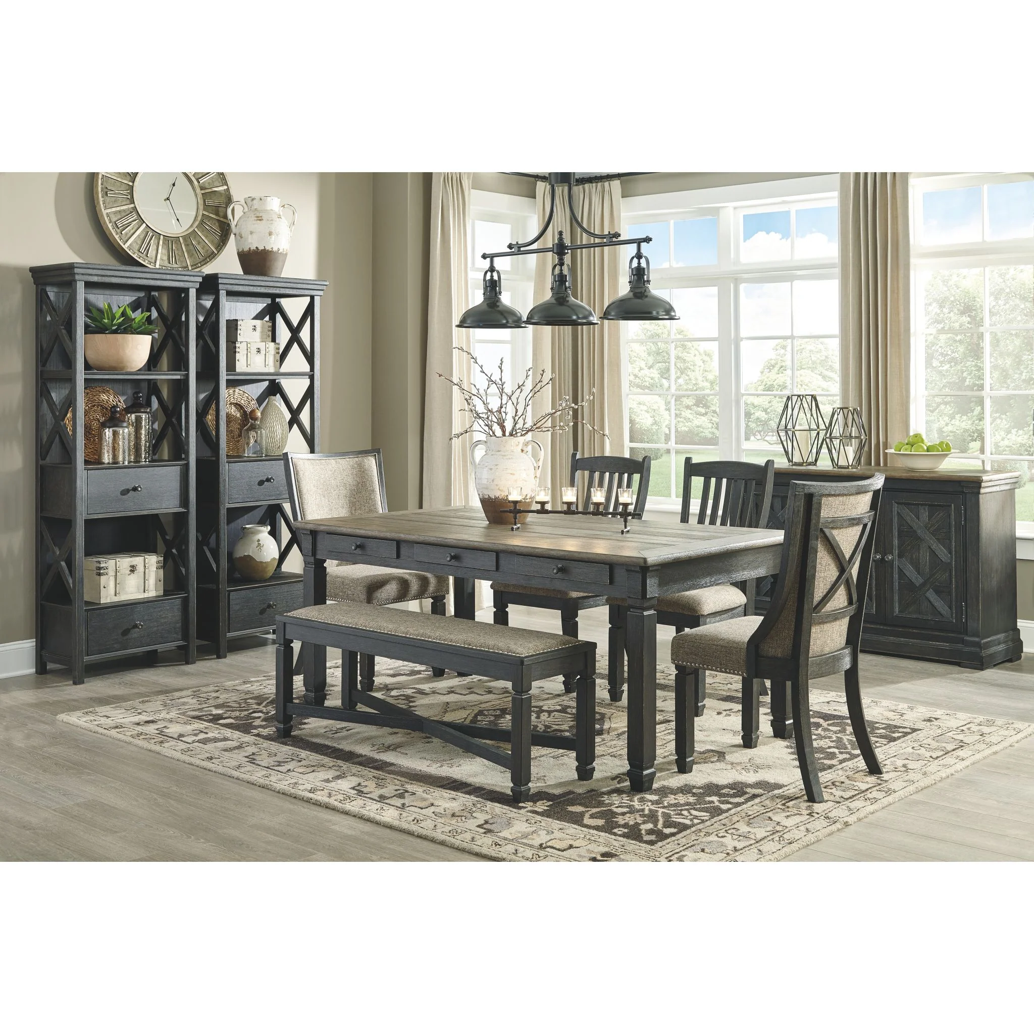 Tyler Creek Dining Server - Black/Grey - (D736-60) - Image 3