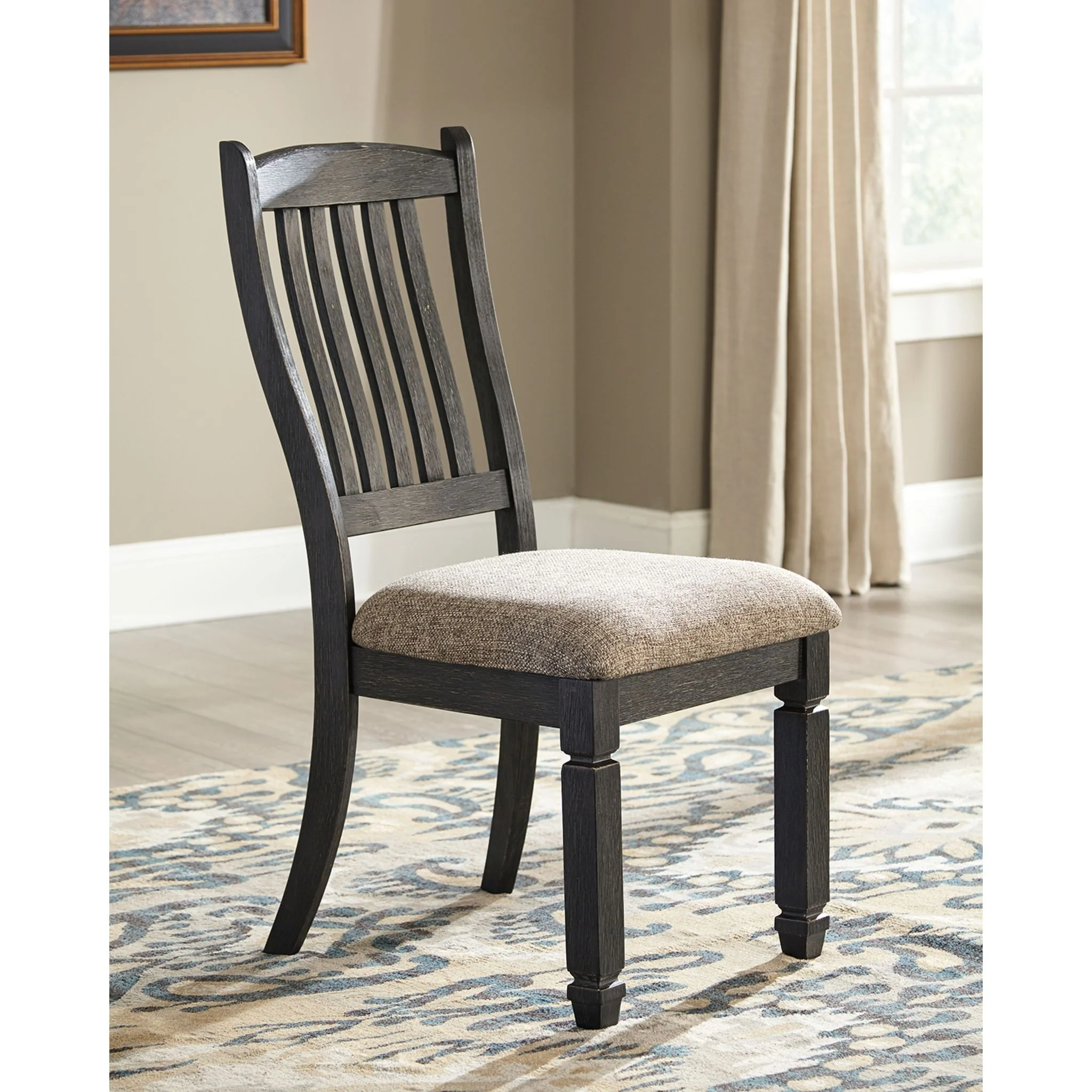 Tyler Creek Side Chair - Black/Grey - (D736-01) - Image 2