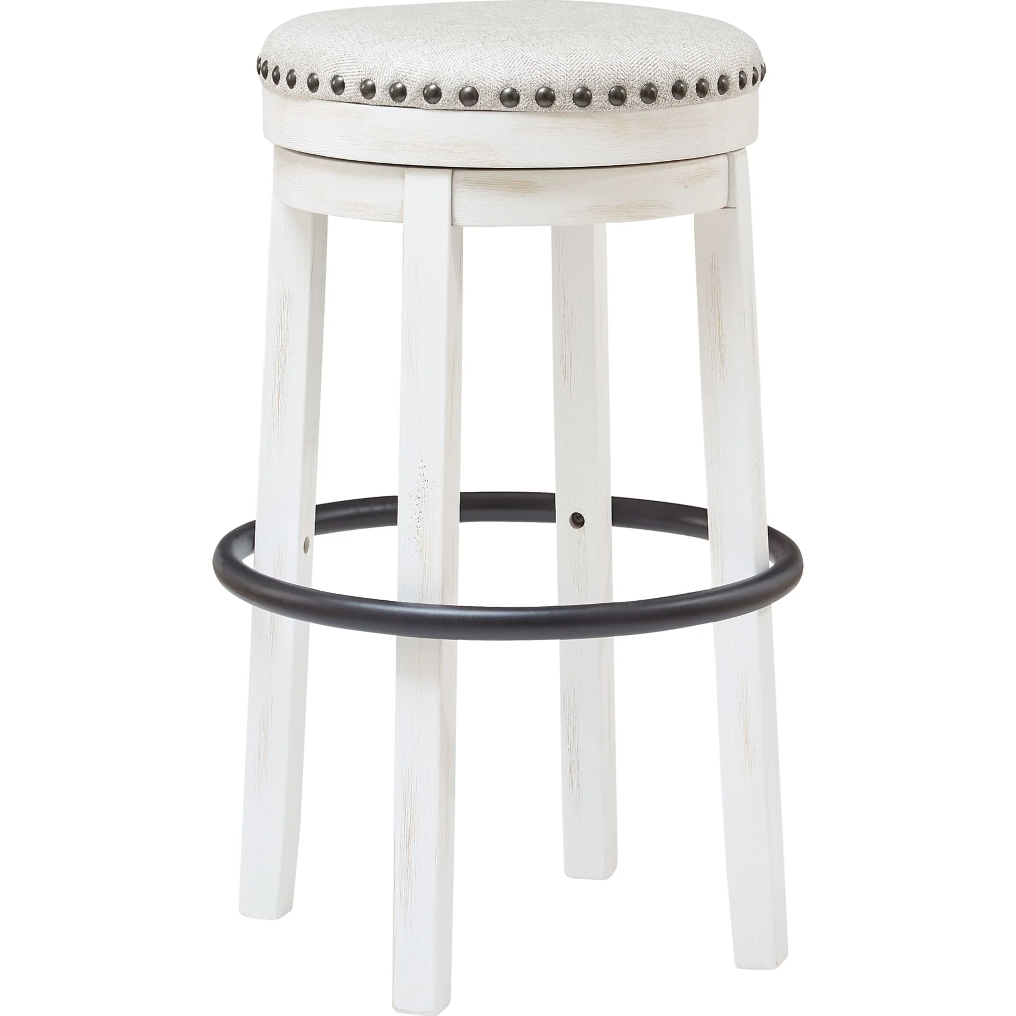 Valebeck Bar Height Stool - White/Black - (D546-330)
