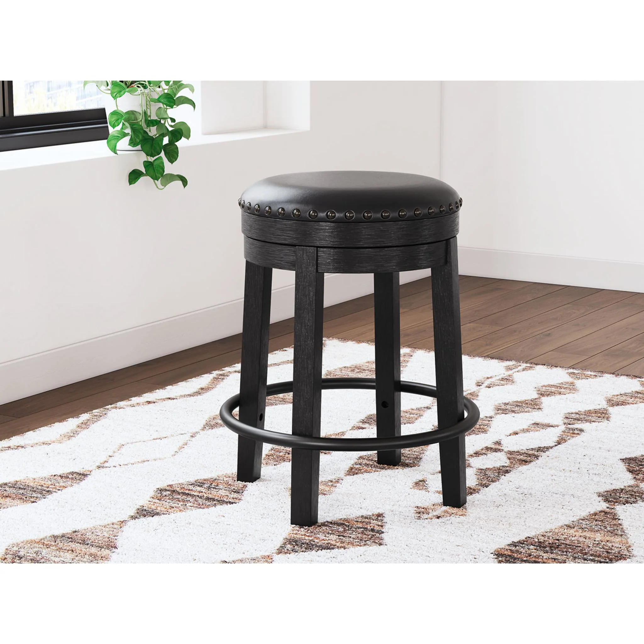 Valebeck Counter Height Stool - Black - (D546-824) - Image 2