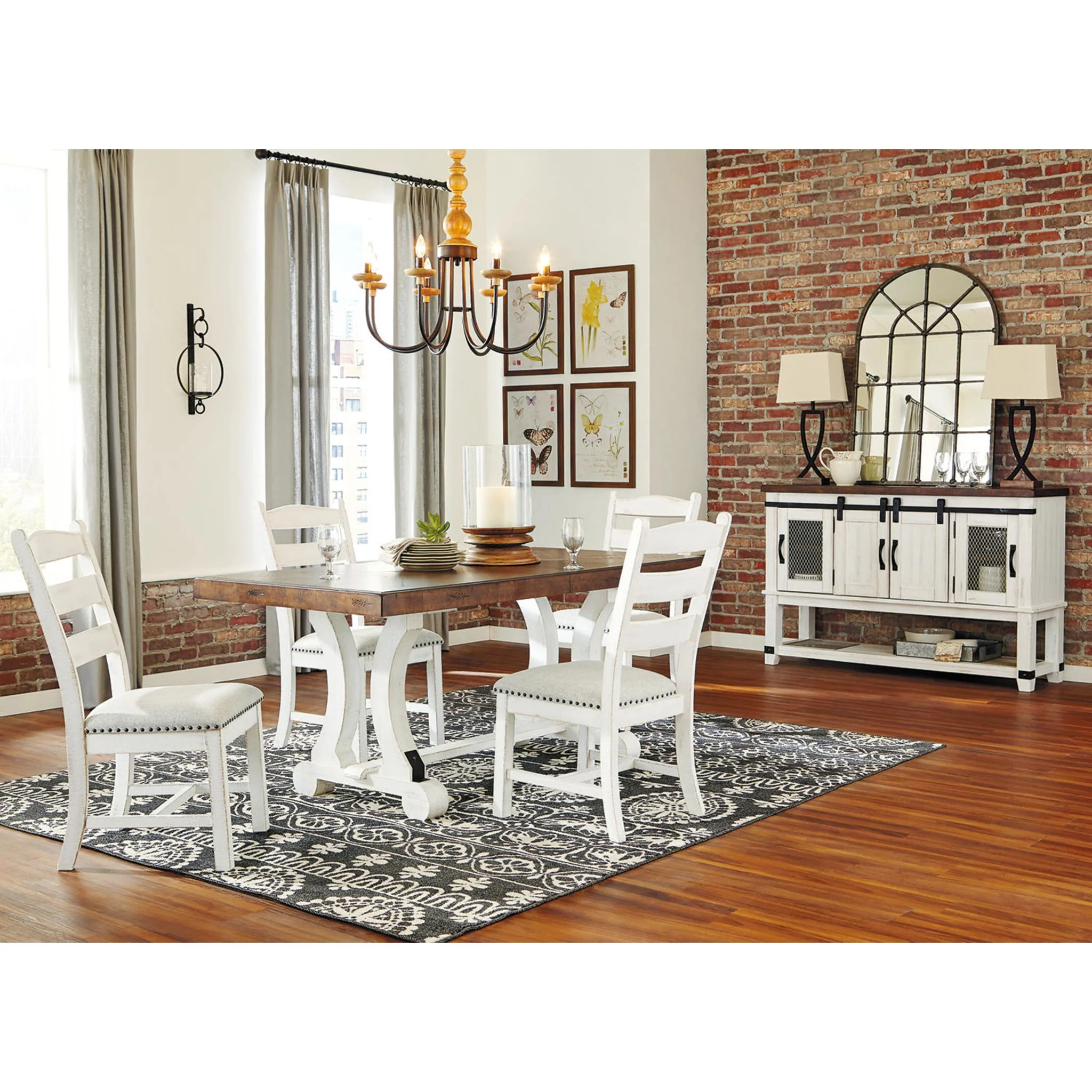 Valebeck Dining Extension Table - White/Brown - (D546-35) - Image 13