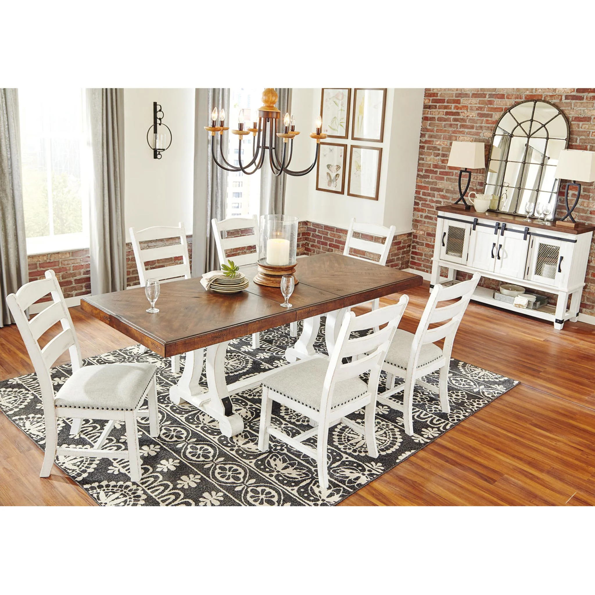 Valebeck Dining Extension Table - White/Brown - (D546-35) - Image 20