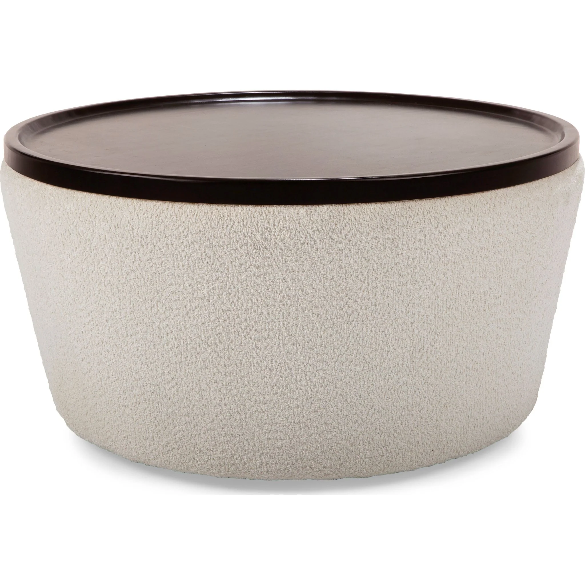 Valentina Swivel Cocktail Table - Popcorn Ivory