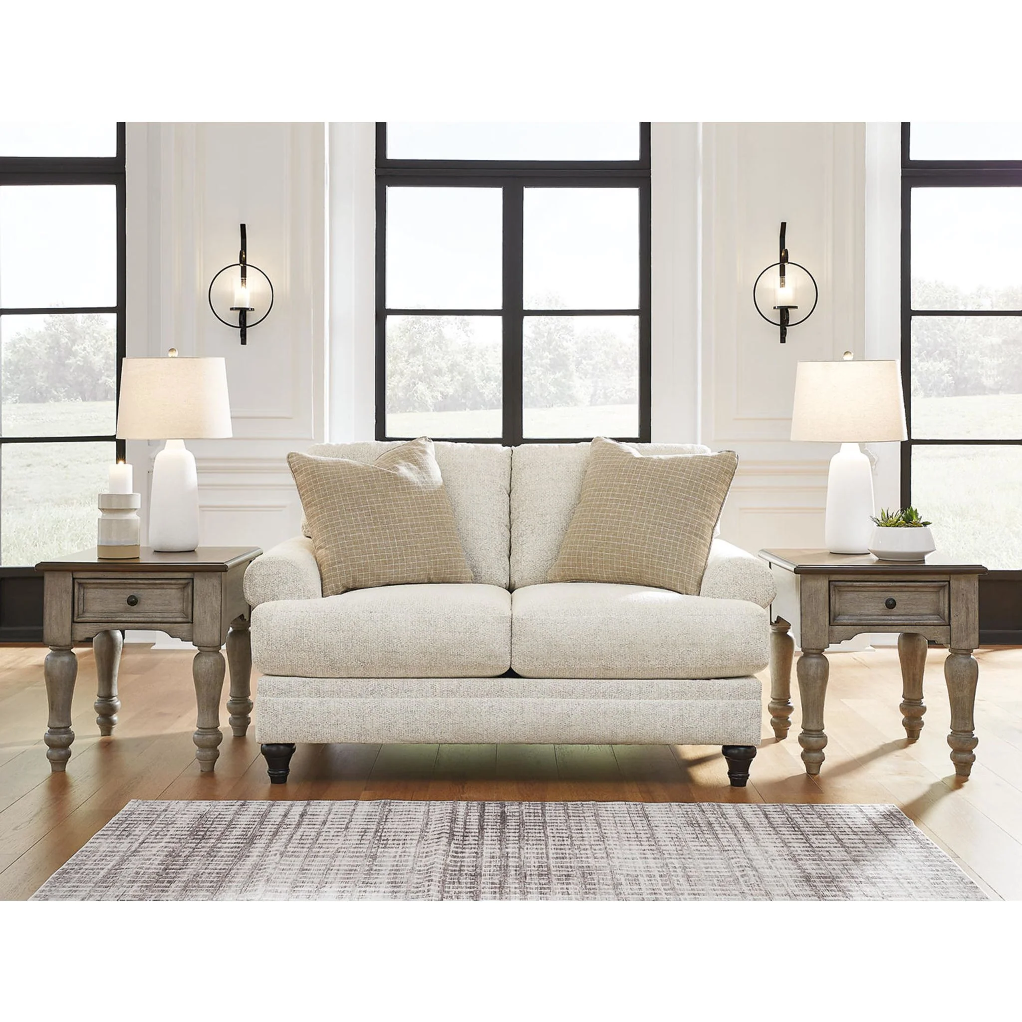 Valerani Loveseat - Sandstone - Image 2