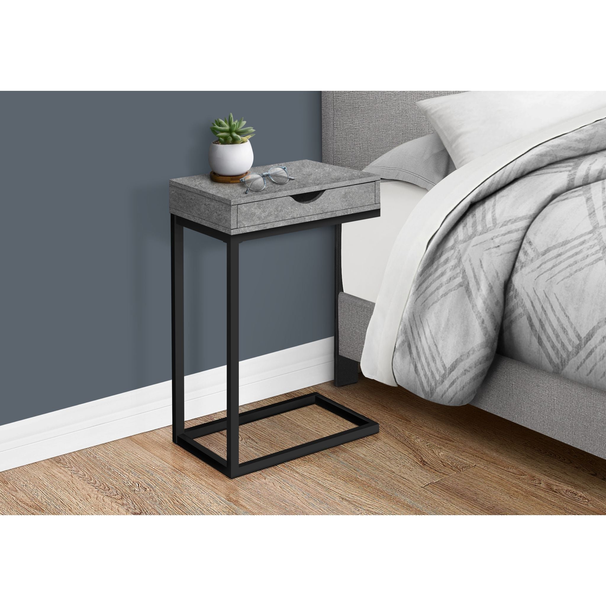 Veda Accent Table - Grey - Image 2