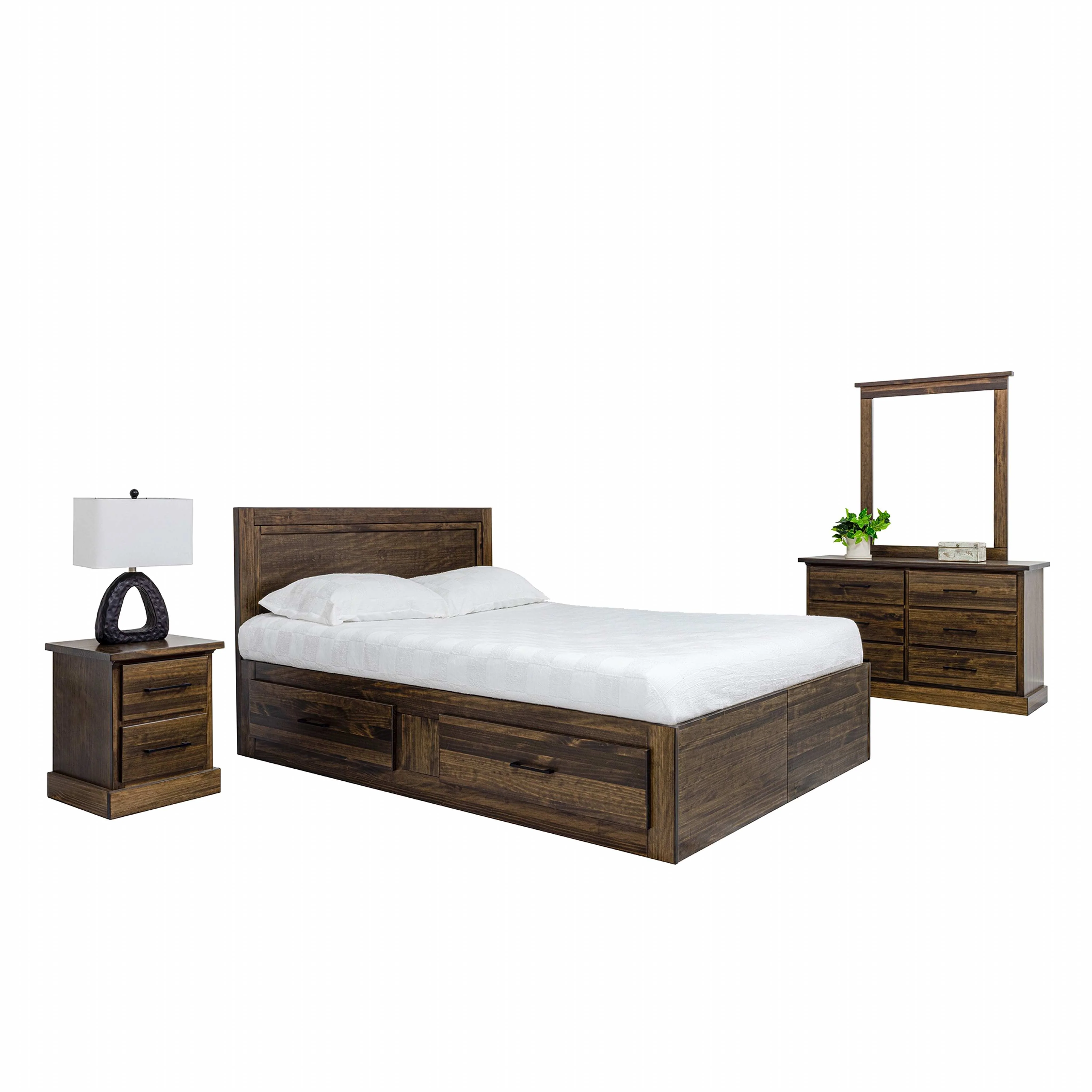 Vera 6 Piece Queen Storage Bedroom - Truffle