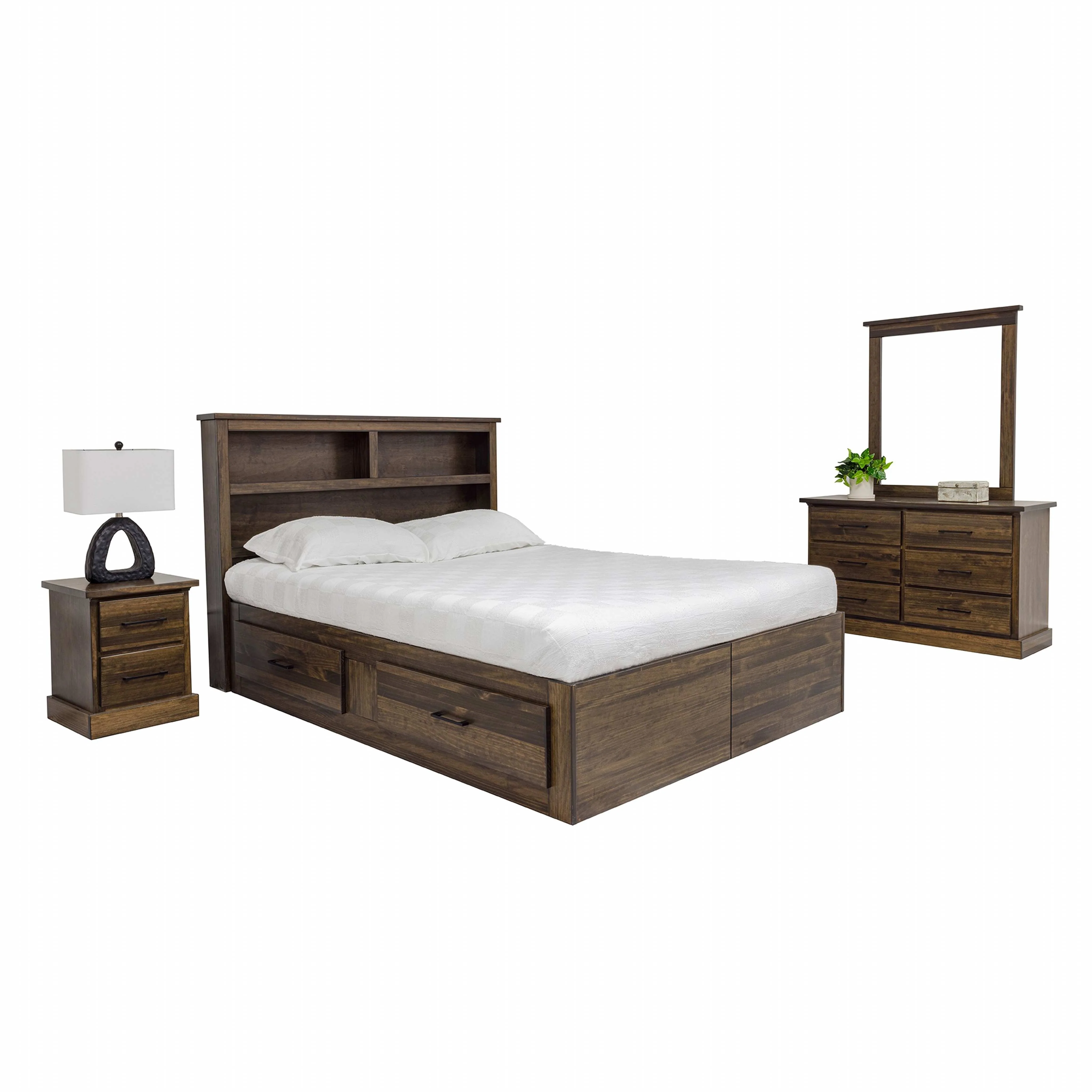 Vera 6 Piece Queen Storage Bedroom - Truffle