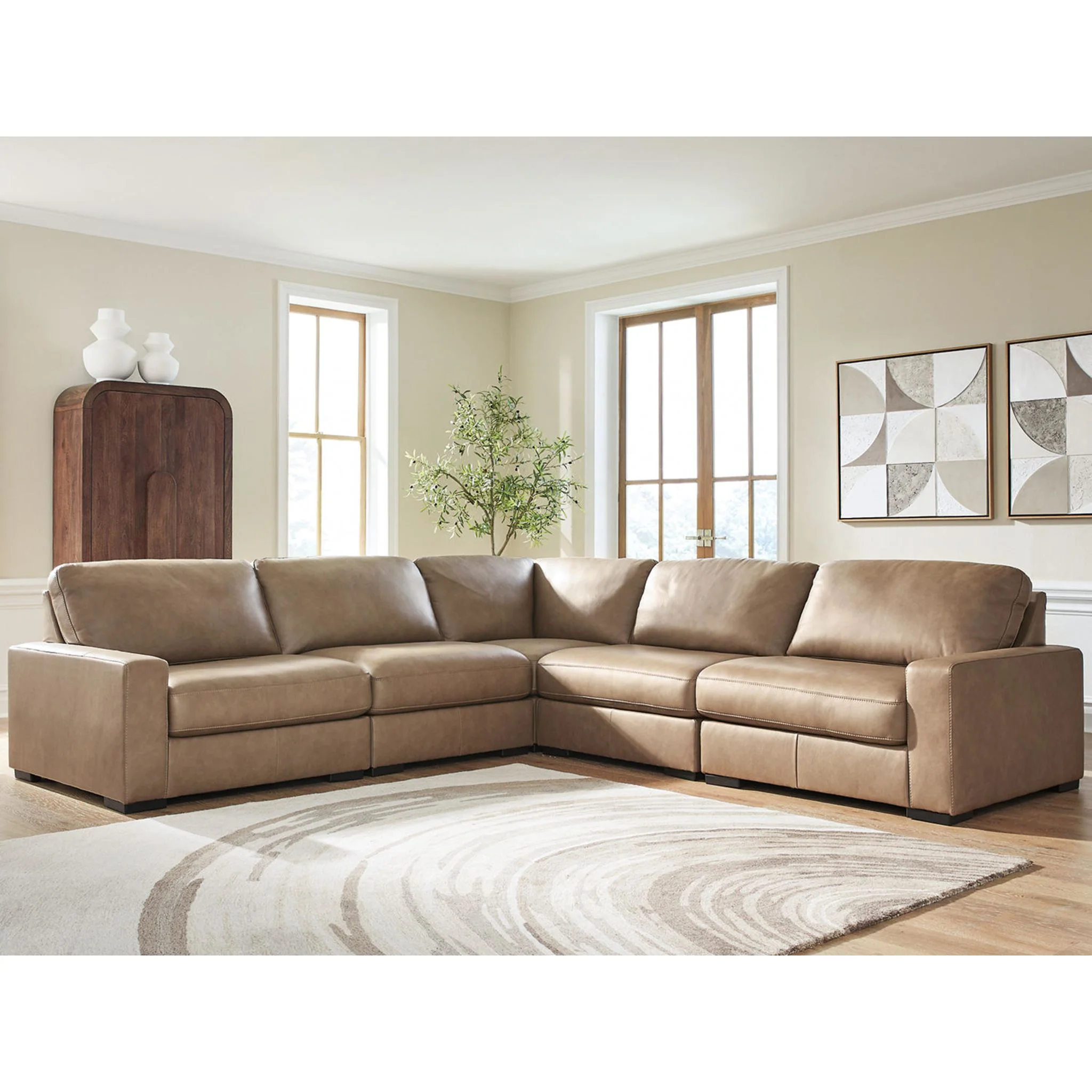 Veronella 5 Piece Sectional - Sahara - Image 3
