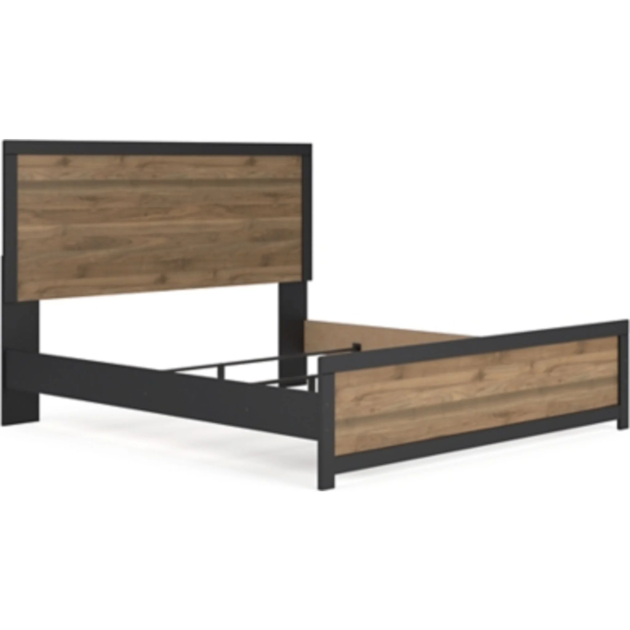 Vertani 6 Piece King Panel Bedroom - Black/Honey Brown - Image 2