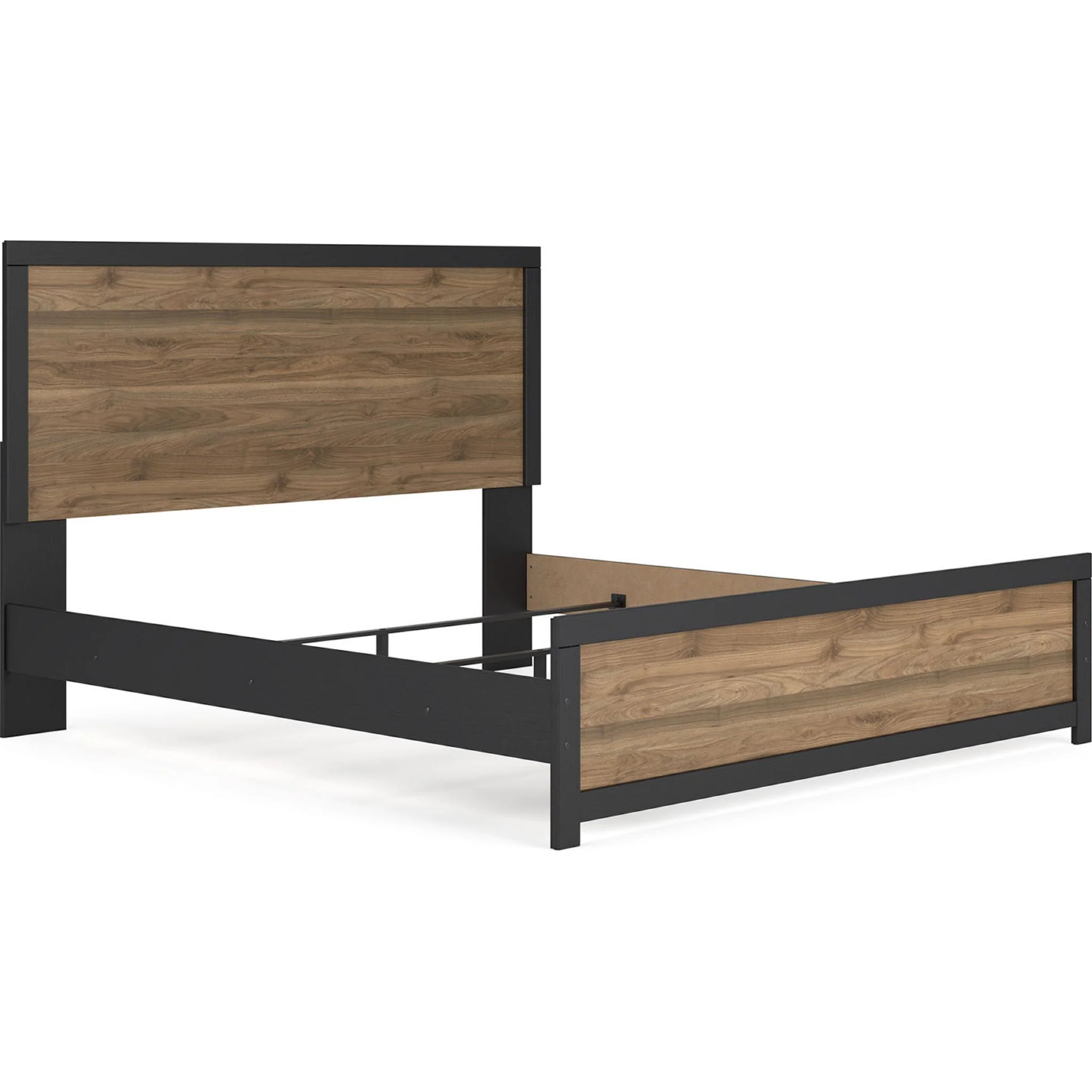 Vertani 6 Piece King Panel Bedroom - Black/Honey Brown - Image 4
