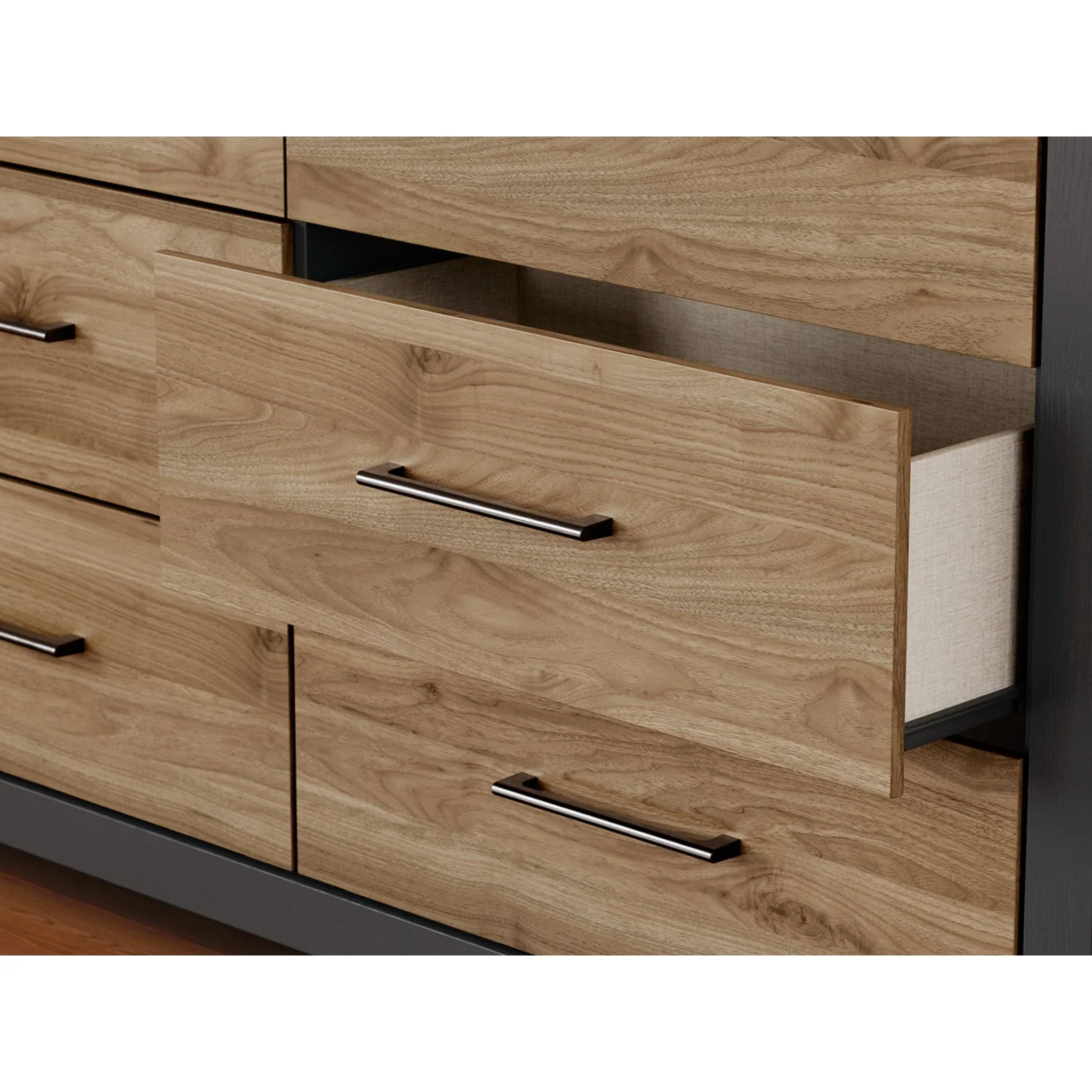 Vertani Dresser - Black/Honey Brown - Image 7
