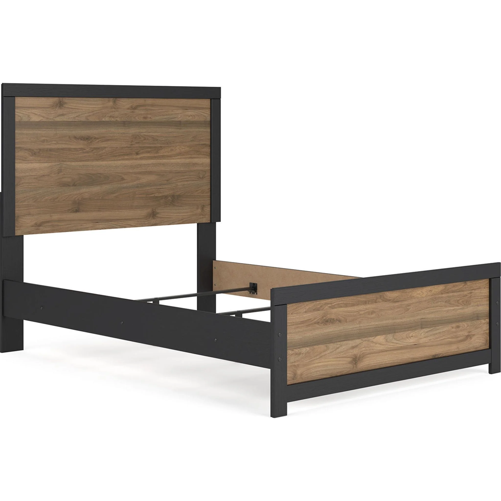 Vertani Panel Bed - Black/Honey Brown - Image 12